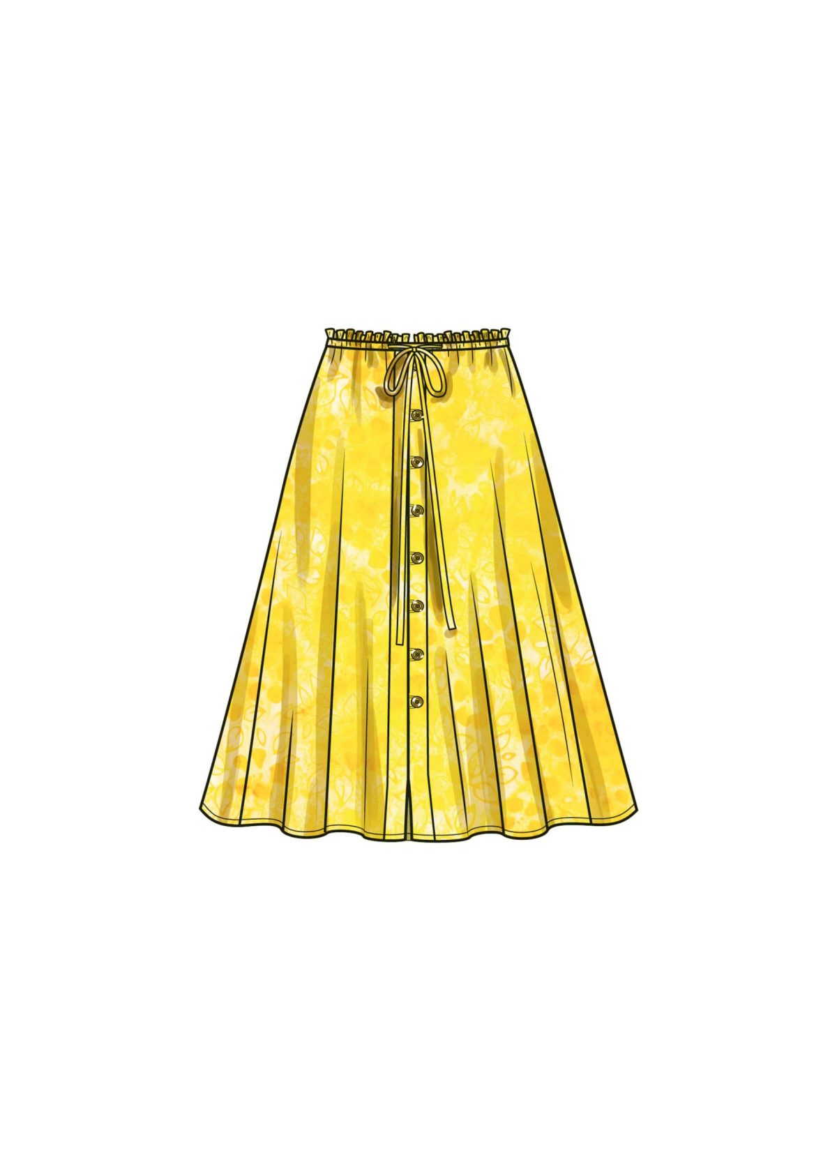 Simplicity Sewing Pattern S9786 Misses' Skirt With Hemline Variations