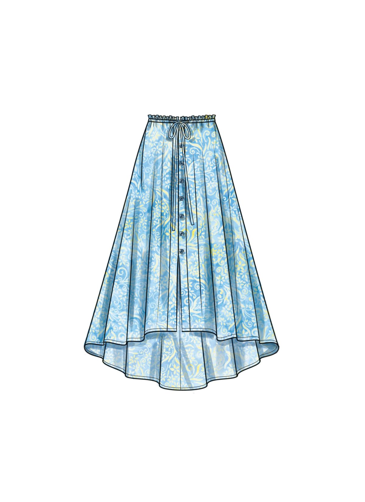 Simplicity Sewing Pattern S9786 Misses' Skirt With Hemline Variations