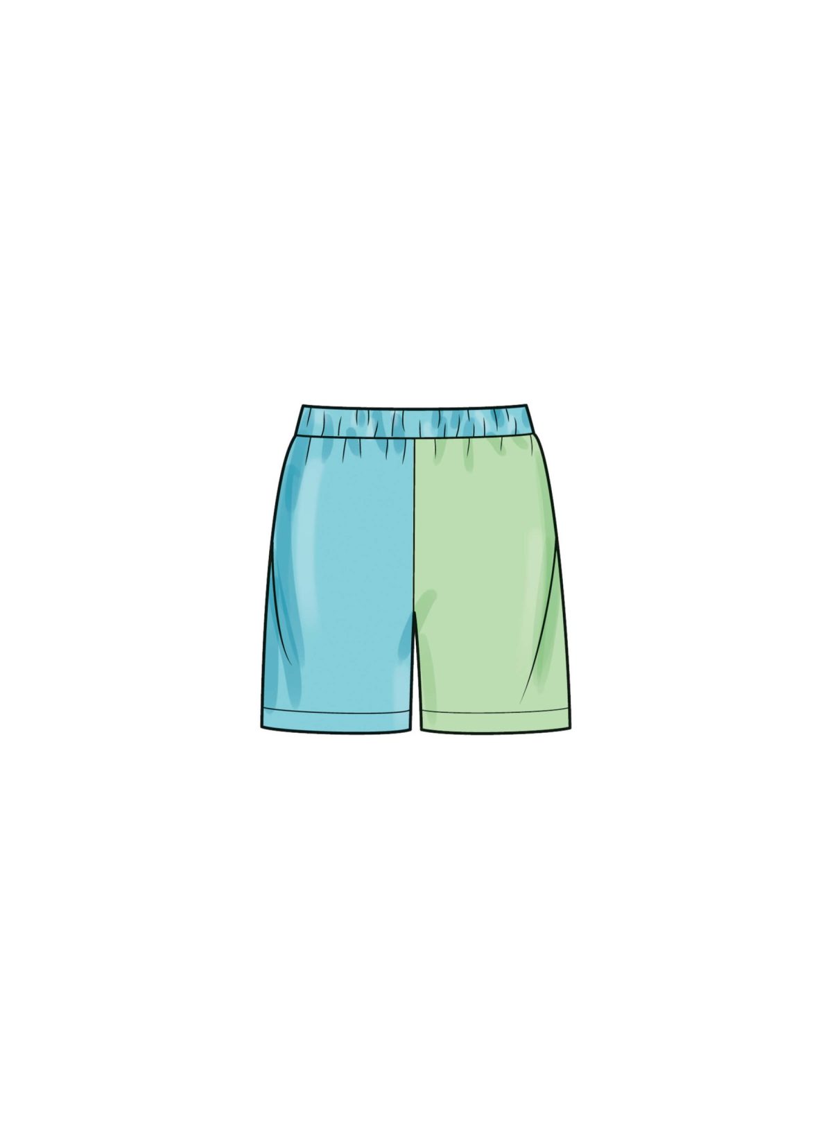 Simplicity Sewing Pattern S9801 Girls' and Boys' Sweatshirts and Shorts