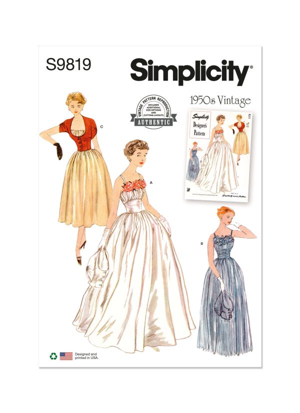 Simplicity Sewing Pattern S9819 Misses' Dresses and Jacket