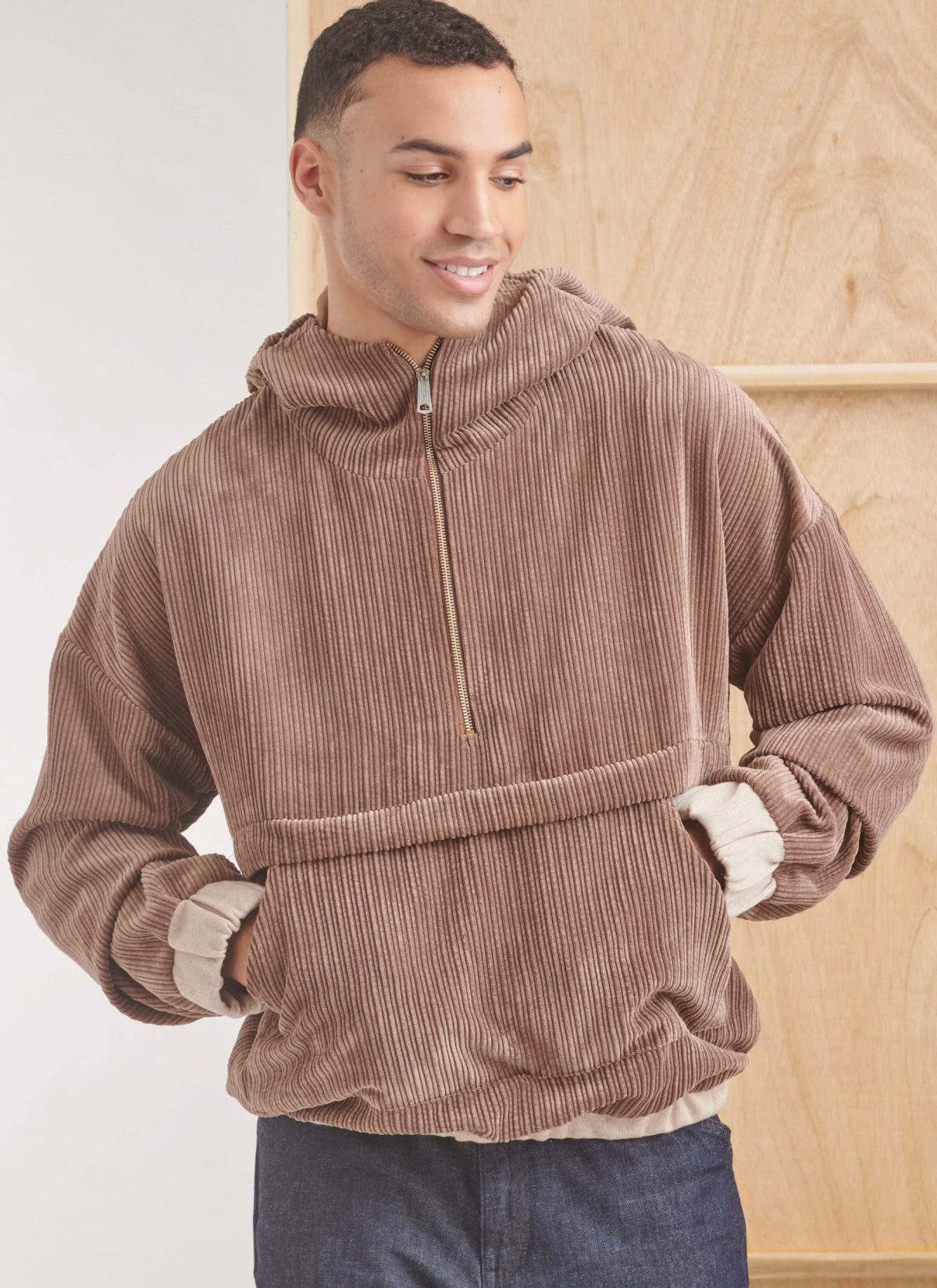 Simplicity Sewing Pattern S9829 Men's Half Zip Hoodie