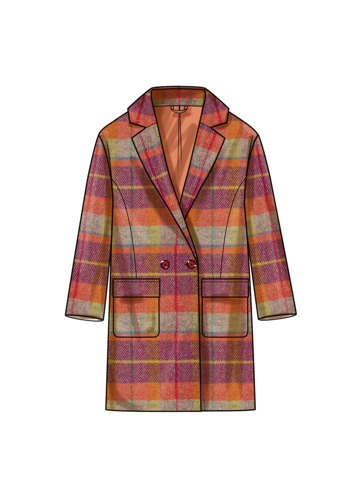 Simplicity Sewing Pattern S9854 Misses' Lined Coat for American Sewing Guild