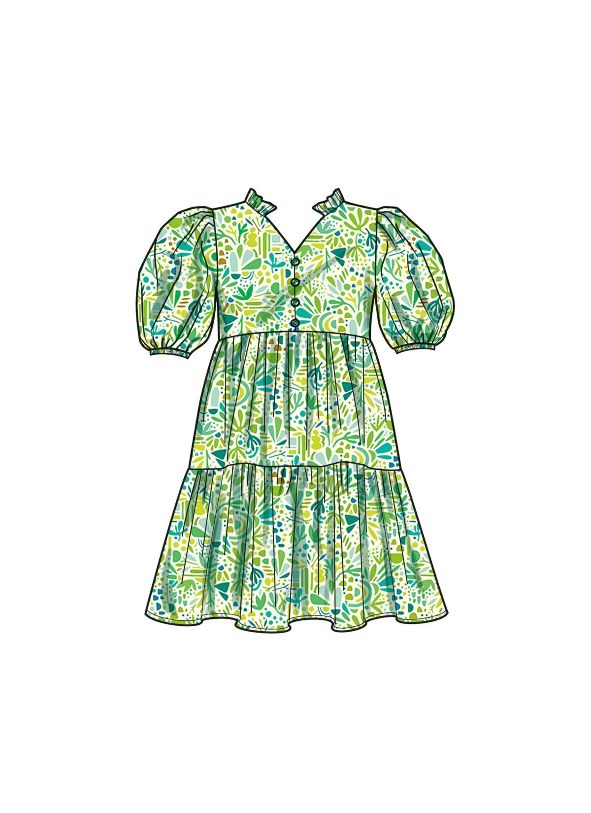 Simplicity Sewing Pattern S9900 Children's and Girls' Dress with Sleeve and Length Variations