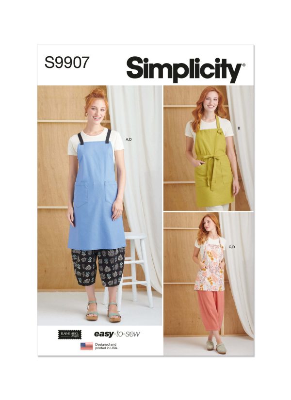 Simplicity Sewing Pattern S9907 Misses' Aprons and Bottoms By Elaine Heigl Designs