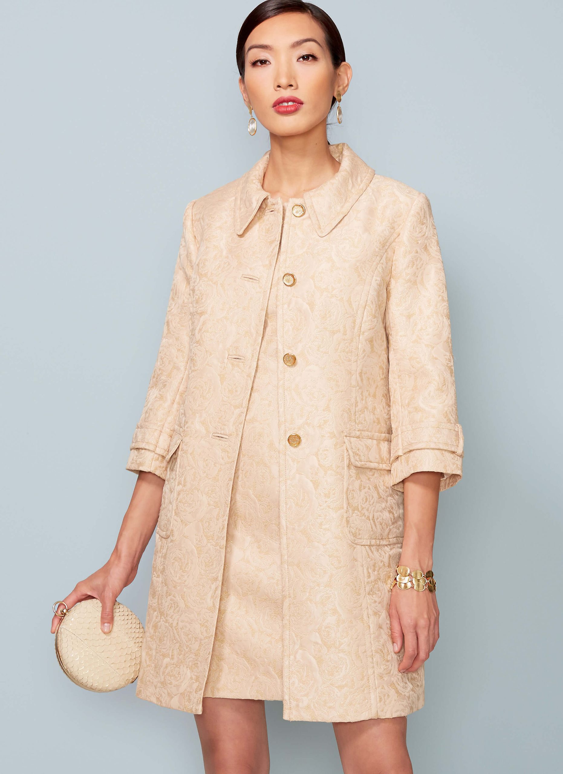 Vogue Patterns V1537 Misses' Princess Seam Jacket and V-Back Dress with Straps