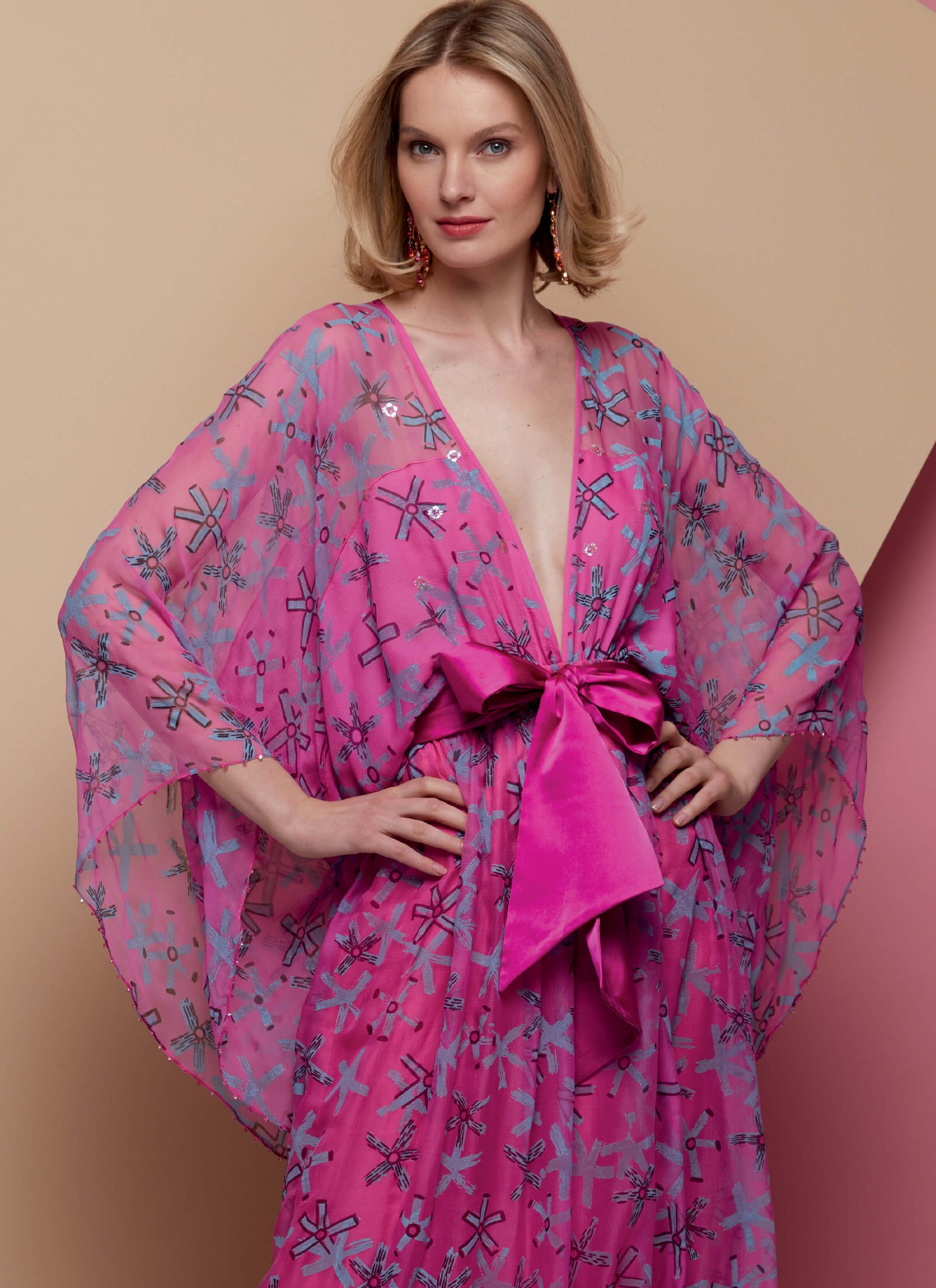 Vogue Patterns V1627 Zandra Rhodes Misses' Special Occasion Dress and Sash
