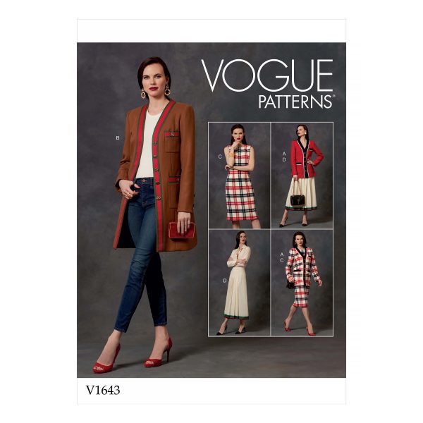 Vogue Patterns V1643 Misses'/Misses' Petite Jacket, Dress and Skirt