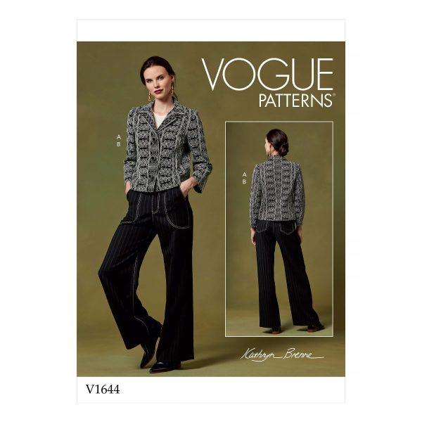 Vogue Patterns V1644 Kathryn Brenne Misses' Jacket and Trousers
