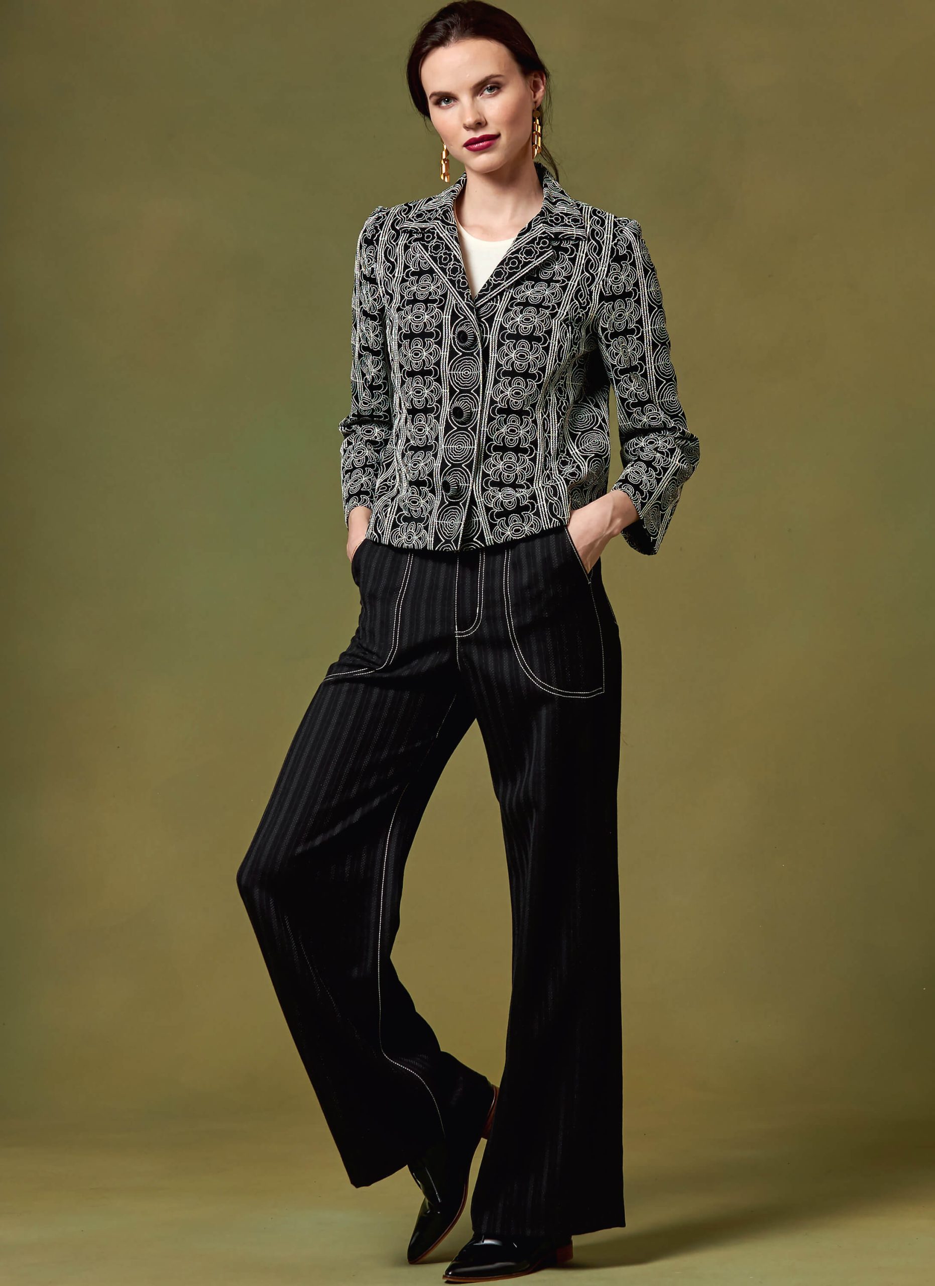 Vogue Patterns V1644 Kathryn Brenne Misses' Jacket and Trousers