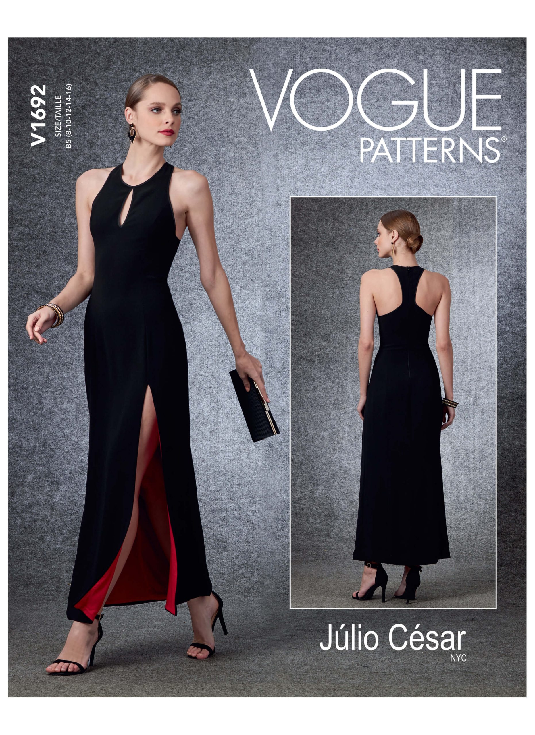 Vogue Patterns V1692 Misses' Special Occasion Dress Jlio Csar NYC Vogue Patterns V1692 Misses' Special Occasion Dress Jlio Csar NYC