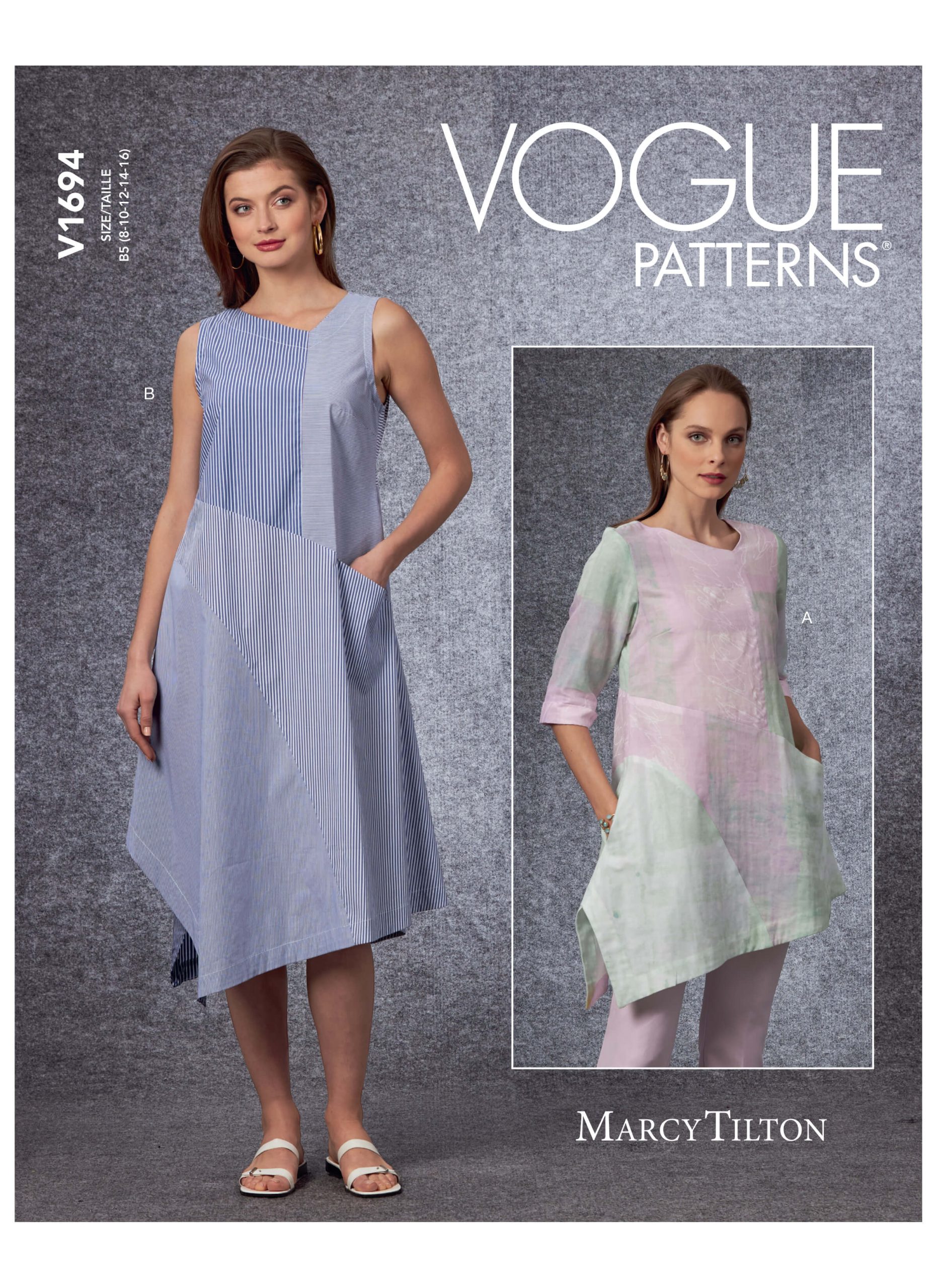 Vogue Patterns V1694 Misses' Tunic & Dress Marcy Tilton