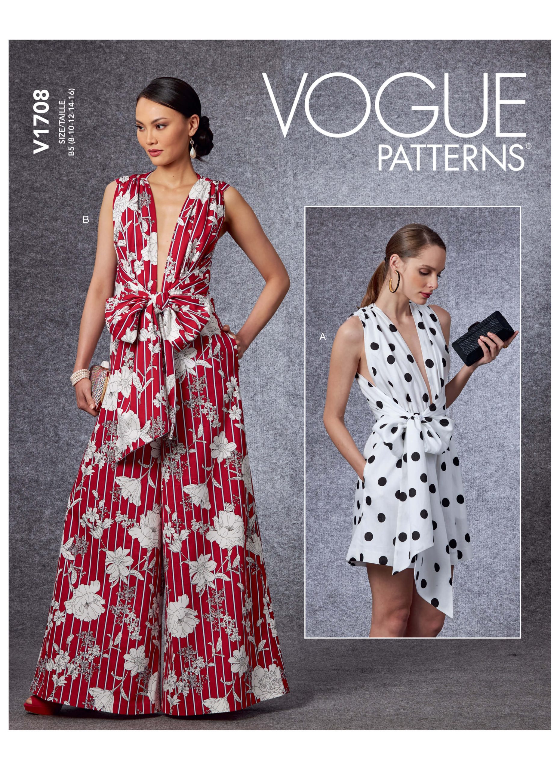 Vogue Patterns V1708 Misses' Jumpsuit & Playsuit