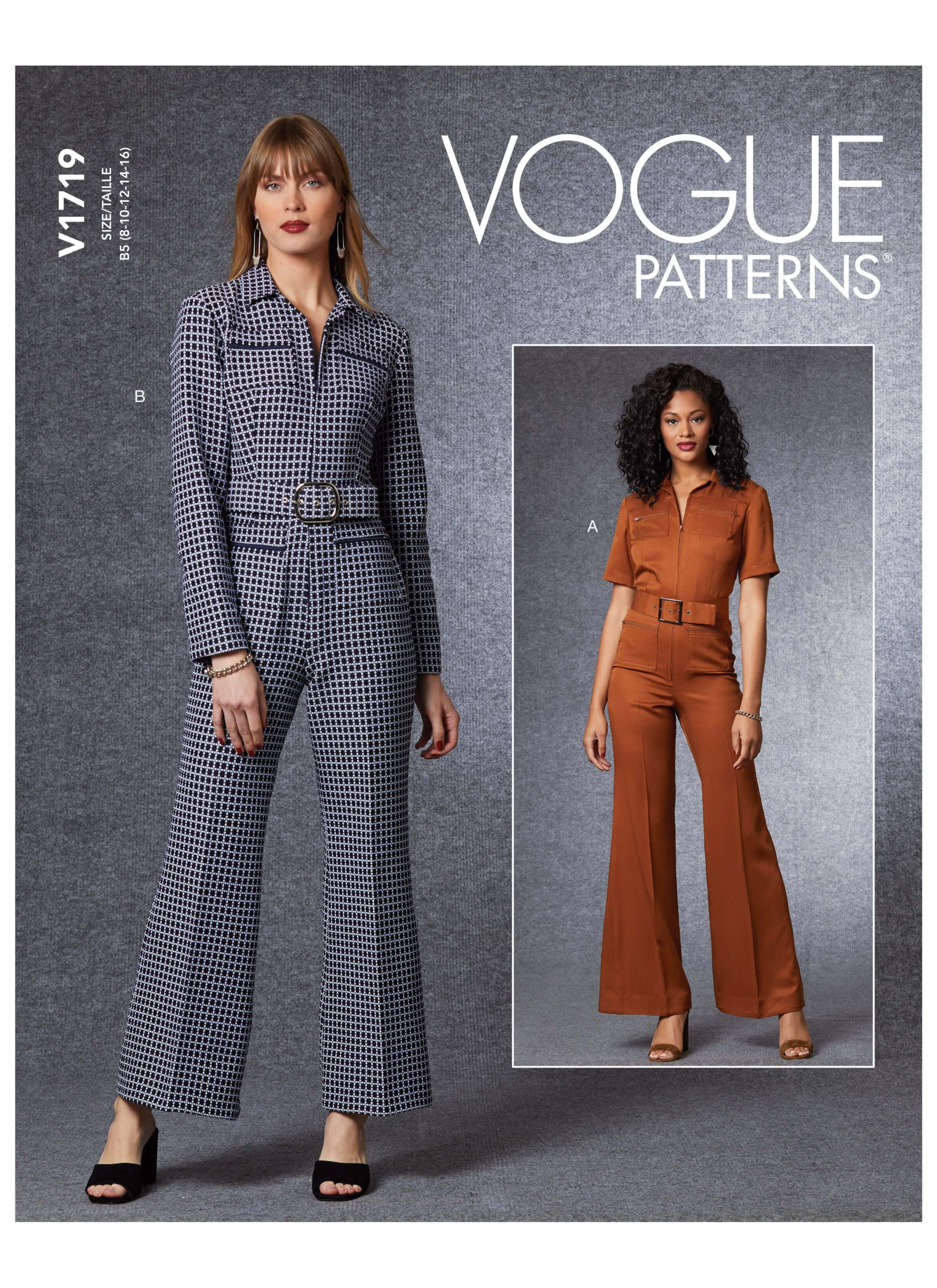 Vogue Patterns V1719 Misses' Jumpsuit & Belt