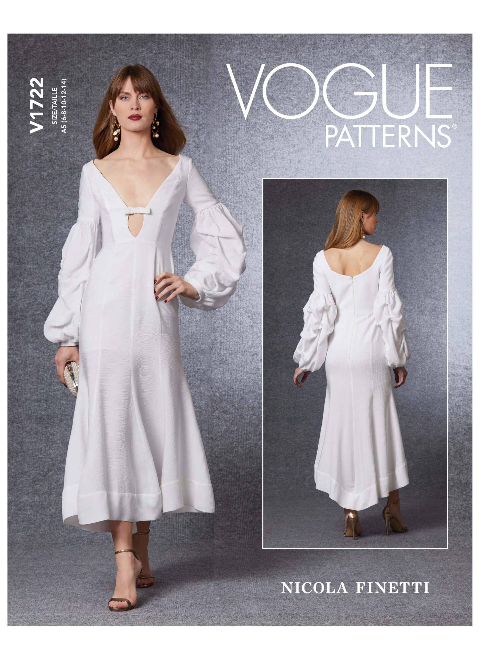 Vogue Patterns V1722 Misses' Special Occasion Dress Nicola Finetti