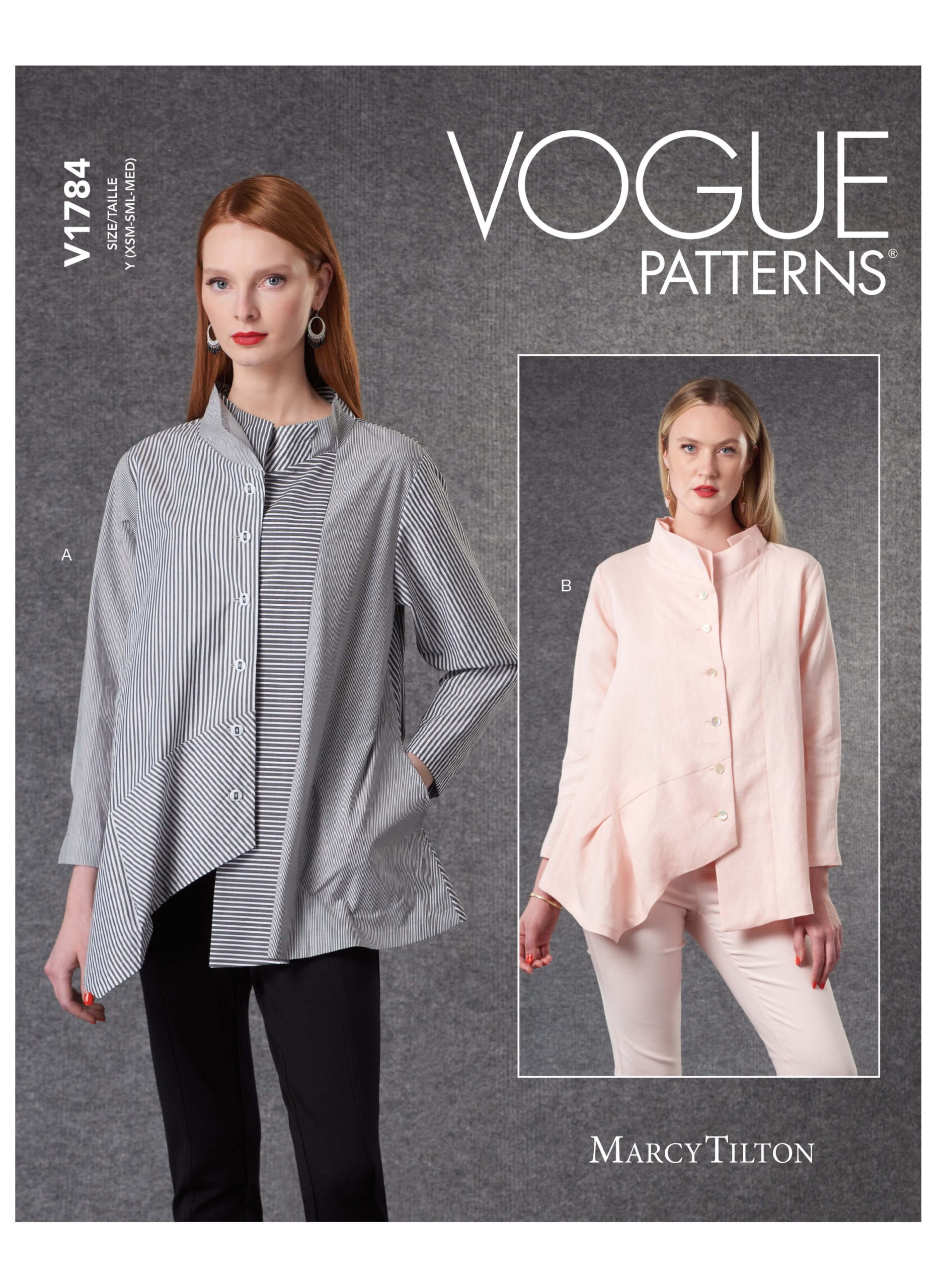 Vogue Patterns V1784 Misses' Shirts Marcy Tilton