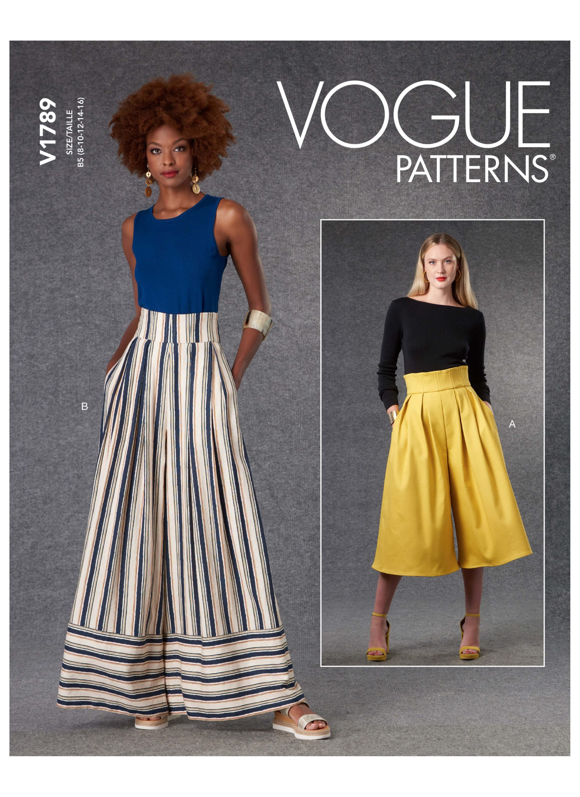 Vogue Patterns V1789 Misses' Trousers