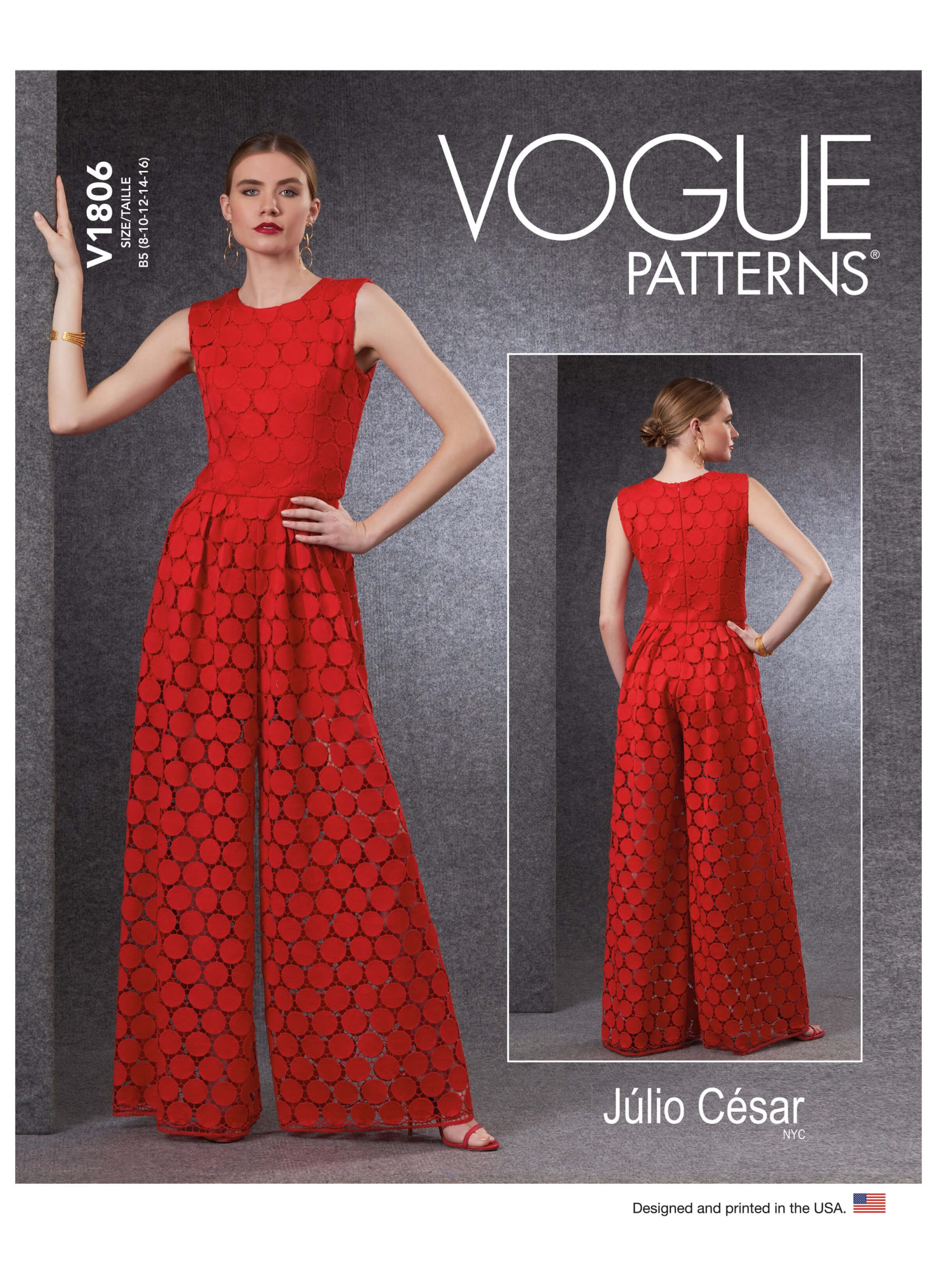 Vogue Patterns V1806 Misses' & Misses' Petite Jumpsuit Júlio César NYC