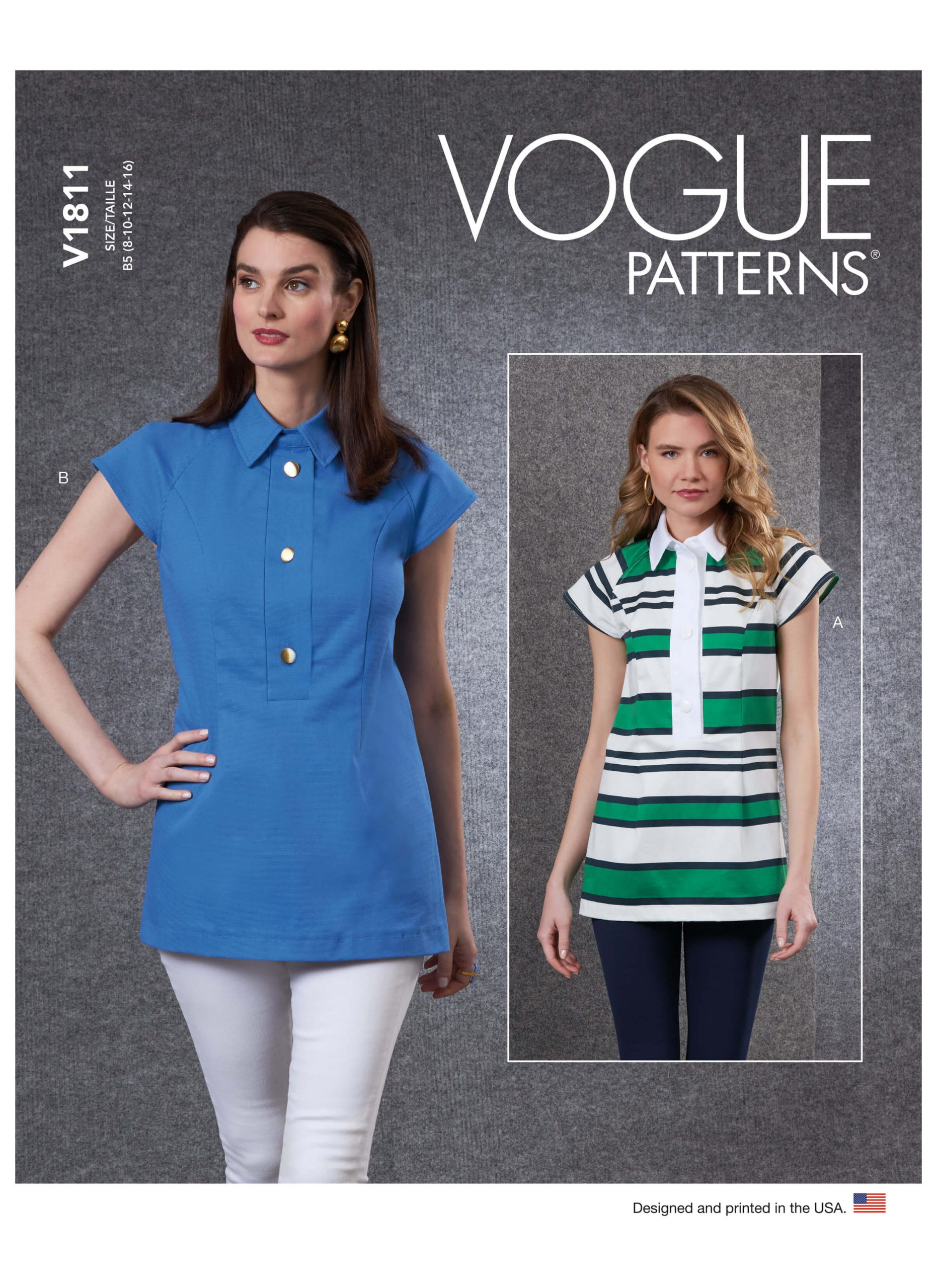 Vogue Patterns V1811 Misses' Tops