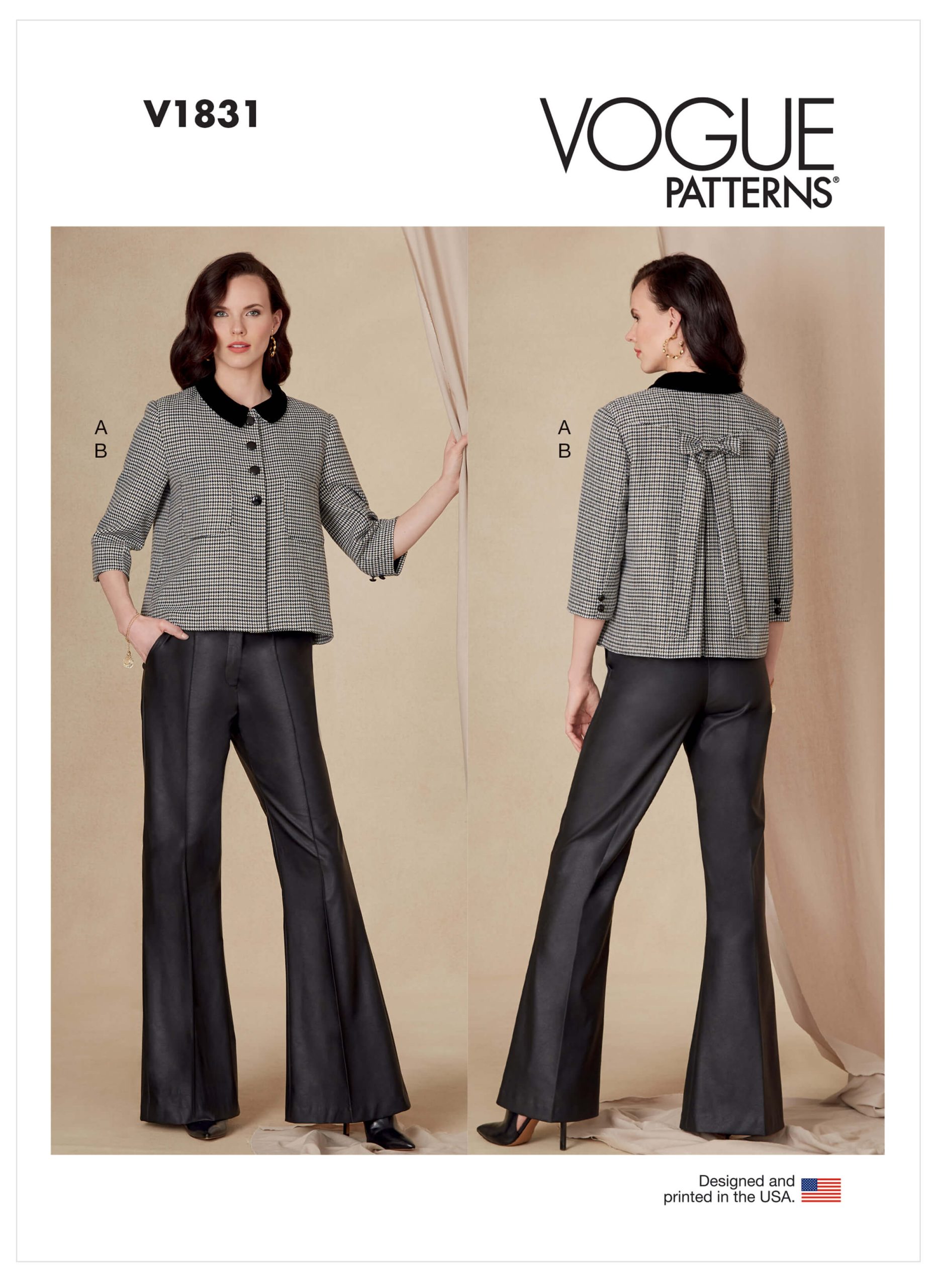 Vogue Patterns V1831 Misses' and Misses' Petite Jacket and Trousers