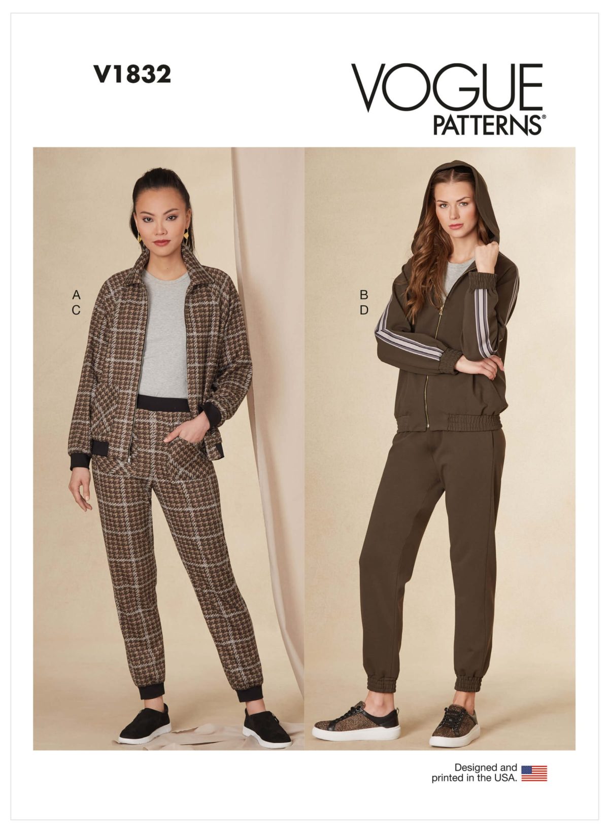 Vogue Patterns V1832 Misses' and Misses' Petite Jacket and Trousers