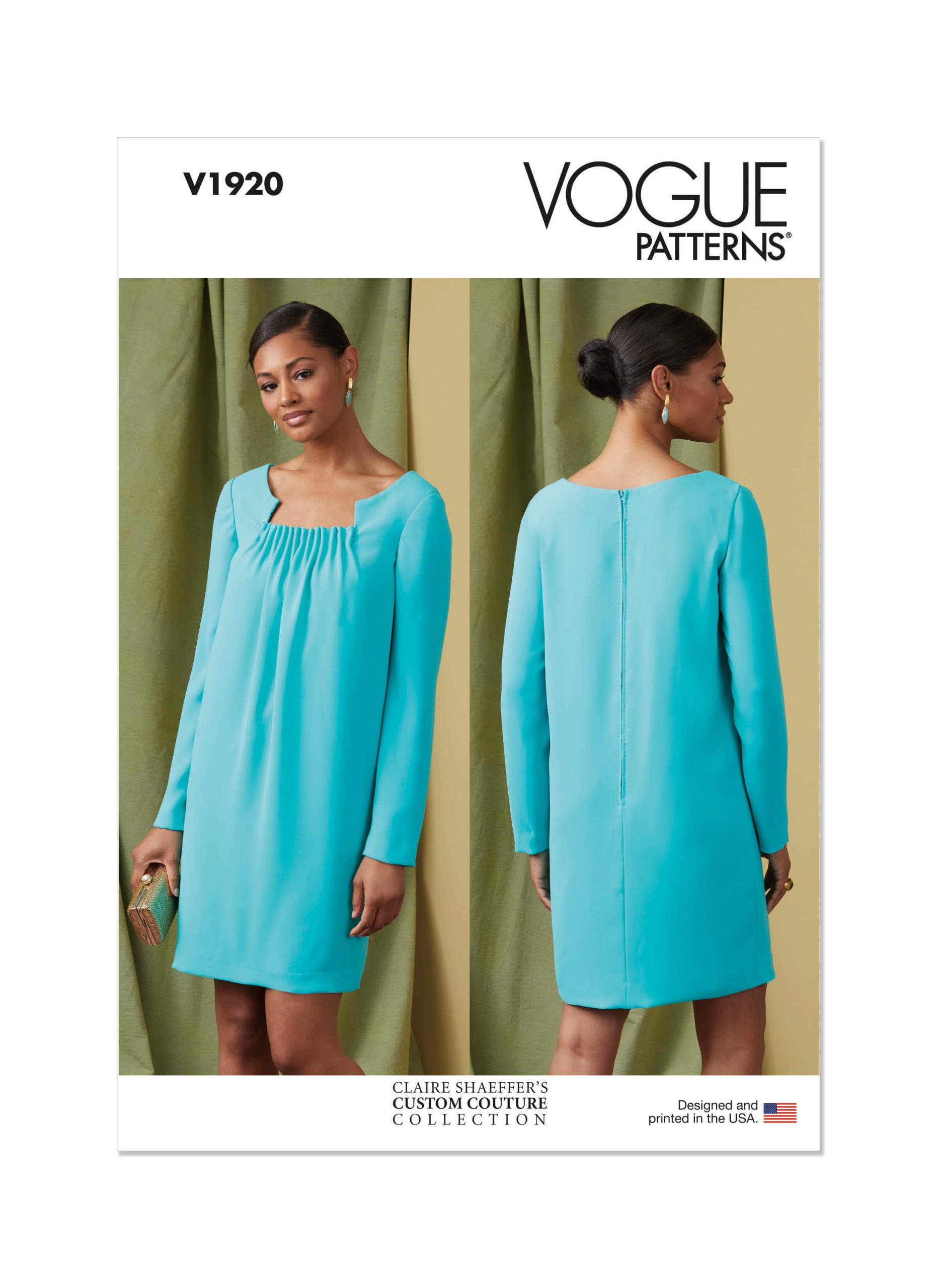 Vogue Patterns V1920 Misses' Dress by Claire Shaeffer