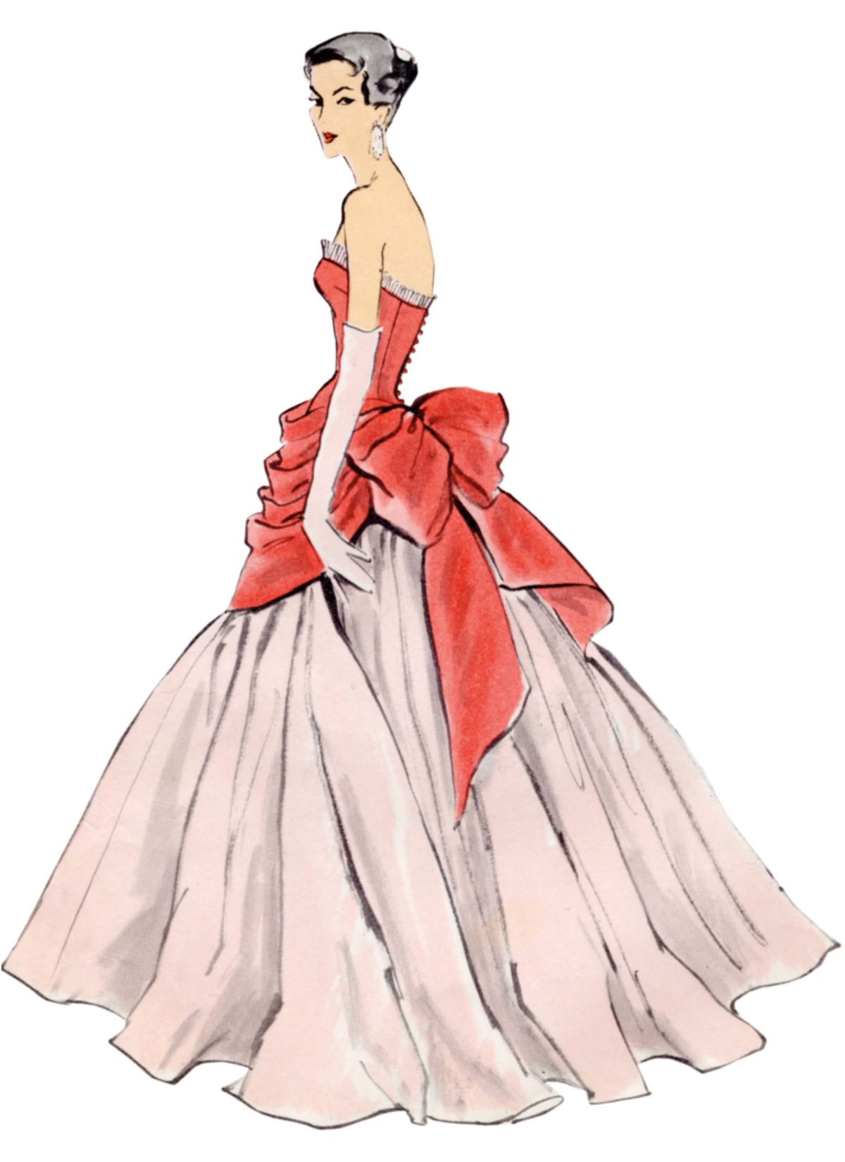 Vogue Patterns V1931 Misses' Vintage Ballgown