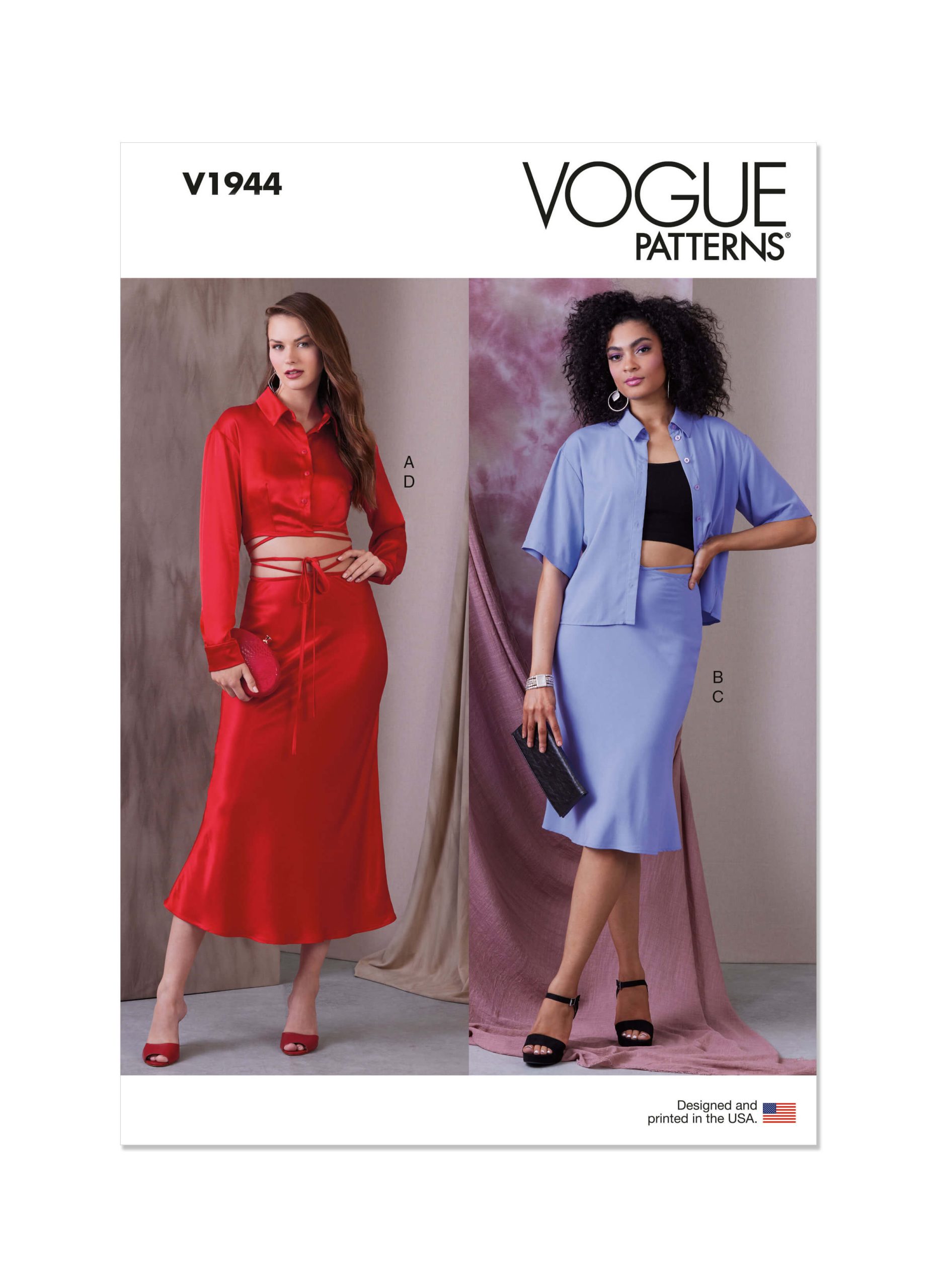 Vogue Patterns V1944 Misses' Tops and Skirts