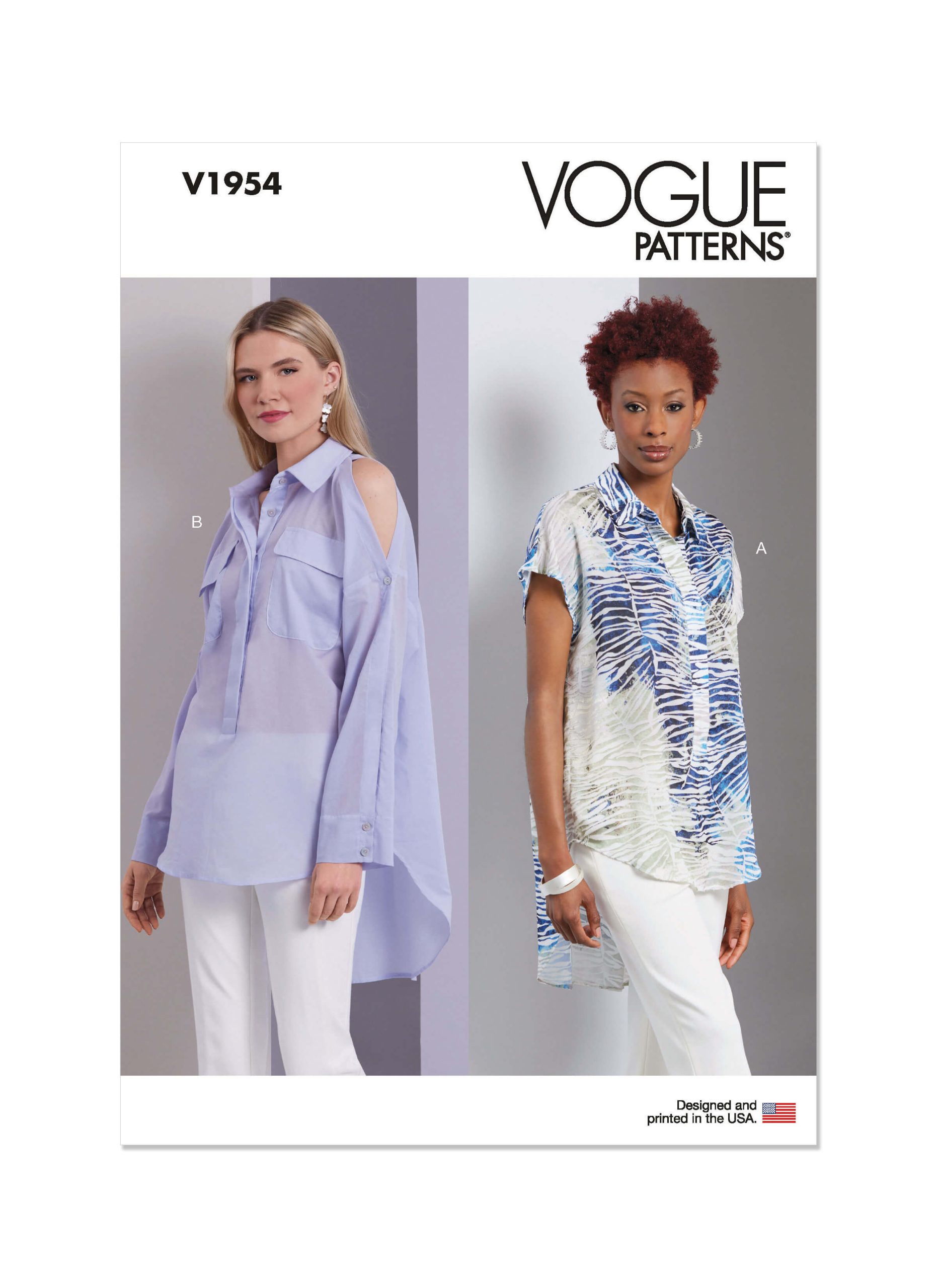 Vogue Patterns V1954 Misses' Tops