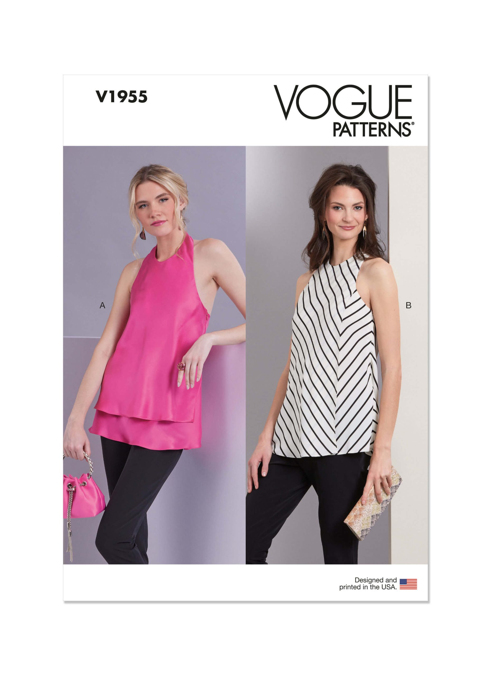 Vogue Patterns V1955 Misses Tops