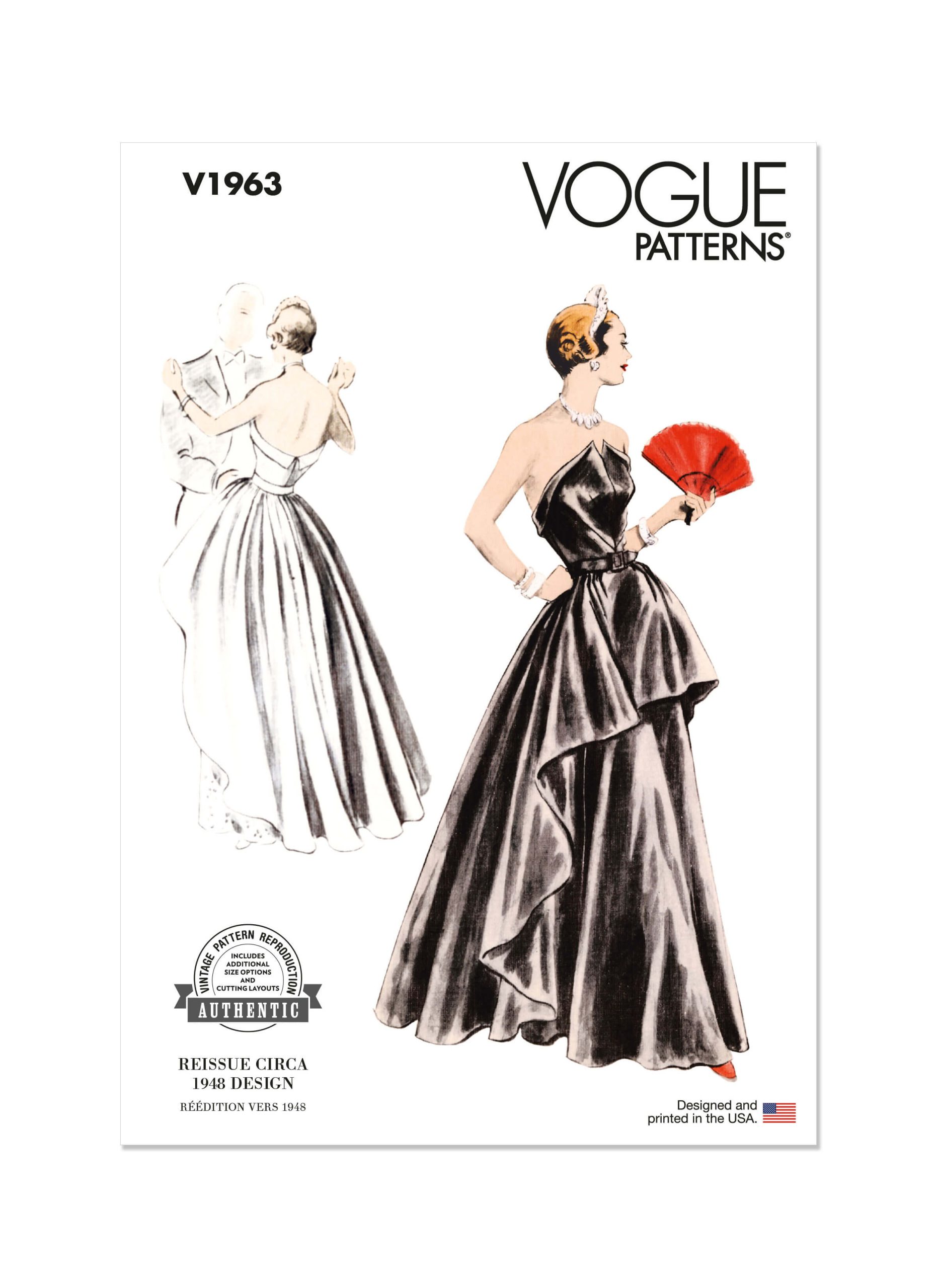 Vogue Patterns V1963 Misses’ Evening Dress