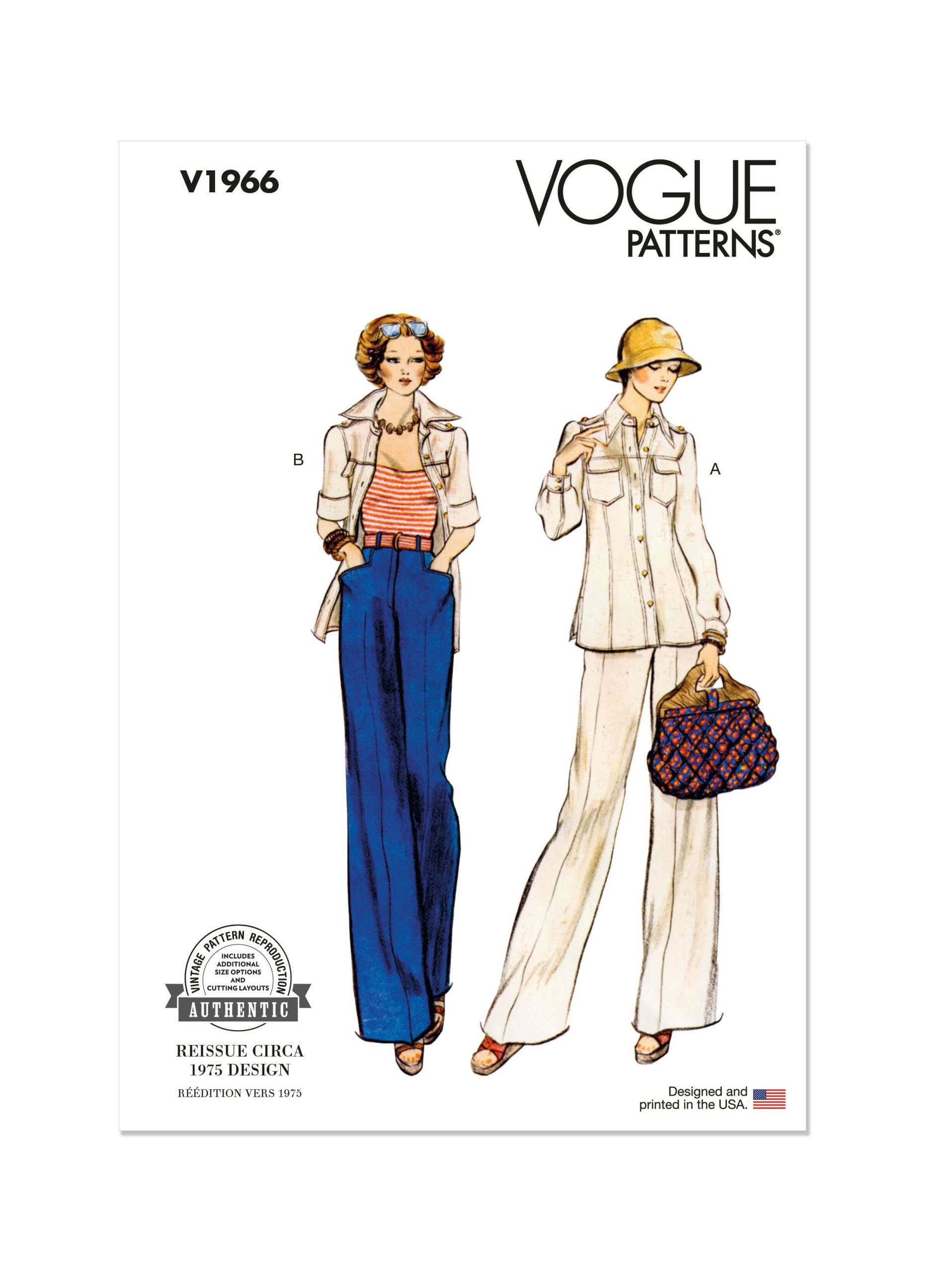 Vogue Patterns V1966 Misses' Jacket and Trousers