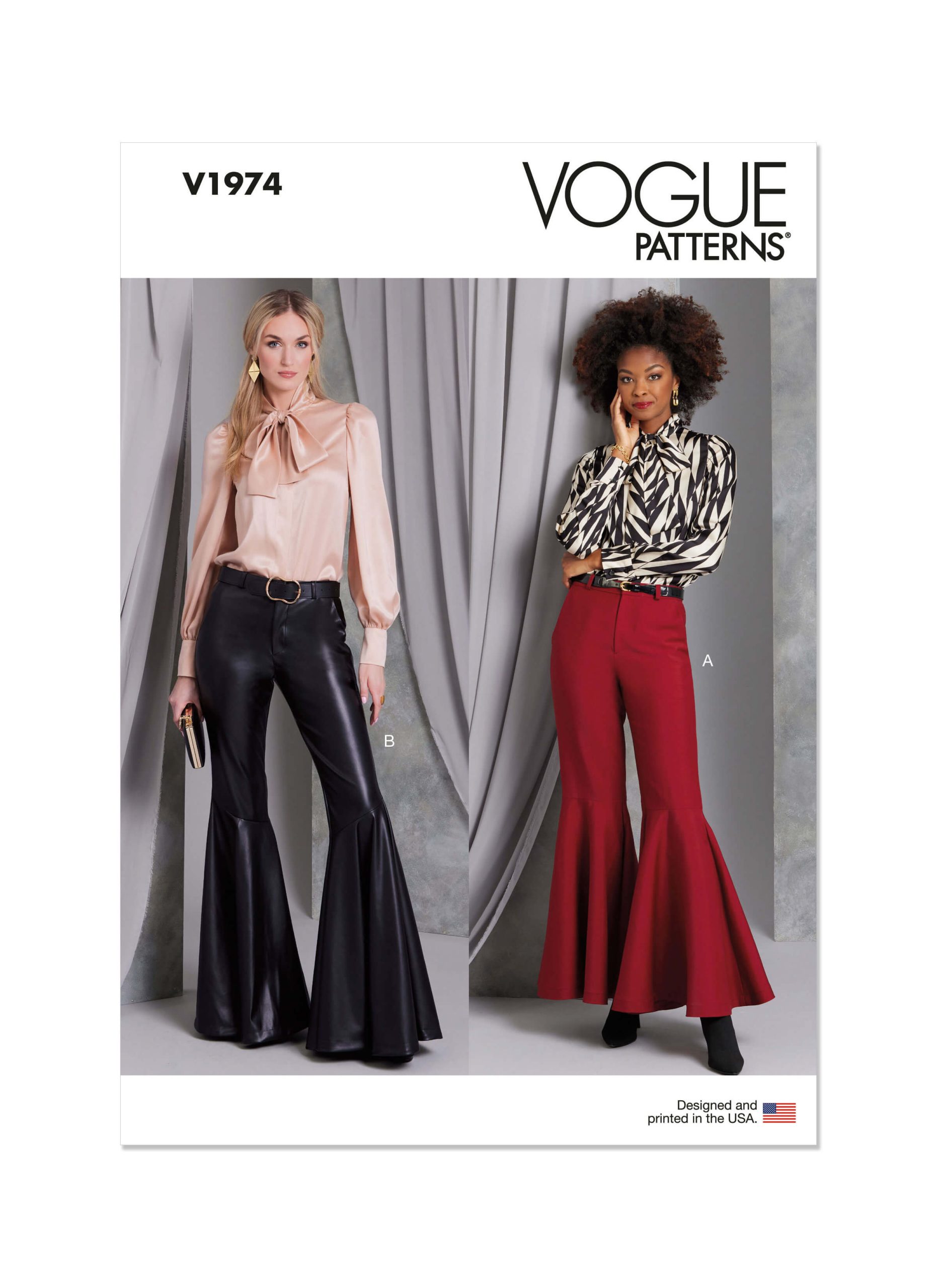 Vogue Patterns V1974 Misses' Trousers