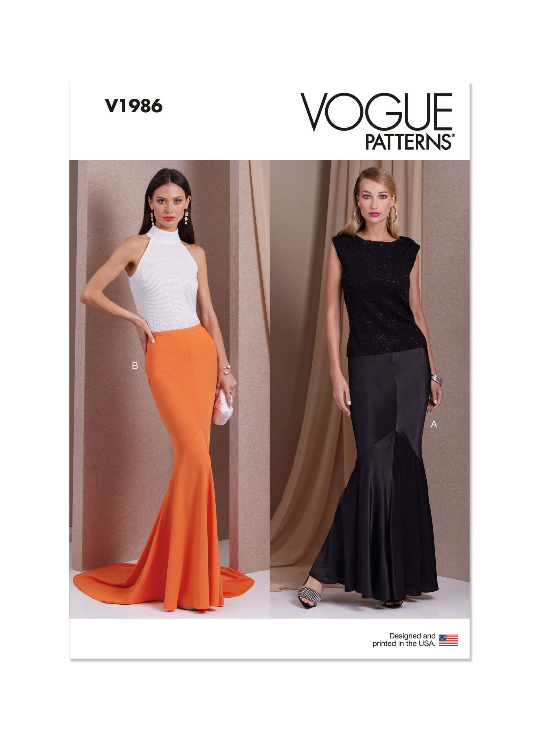 Vogue Patterns V1986 Misses' Skirts