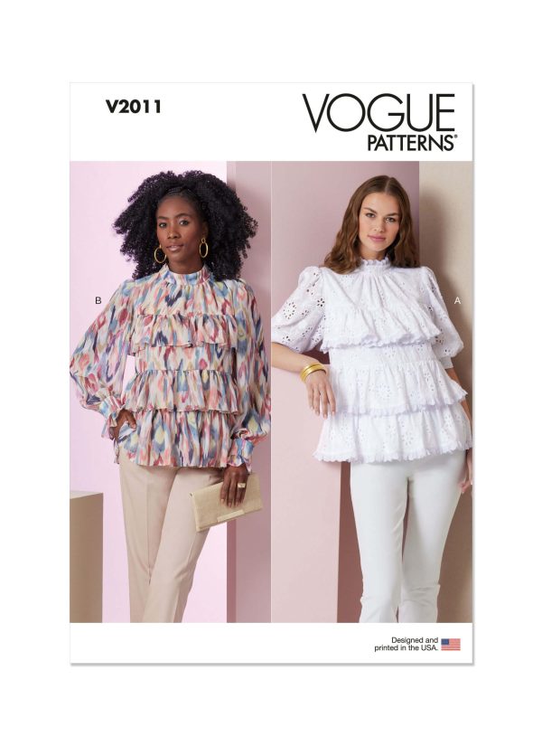 Vogue Patterns V2011 Misses' Top with Sleeve Variations