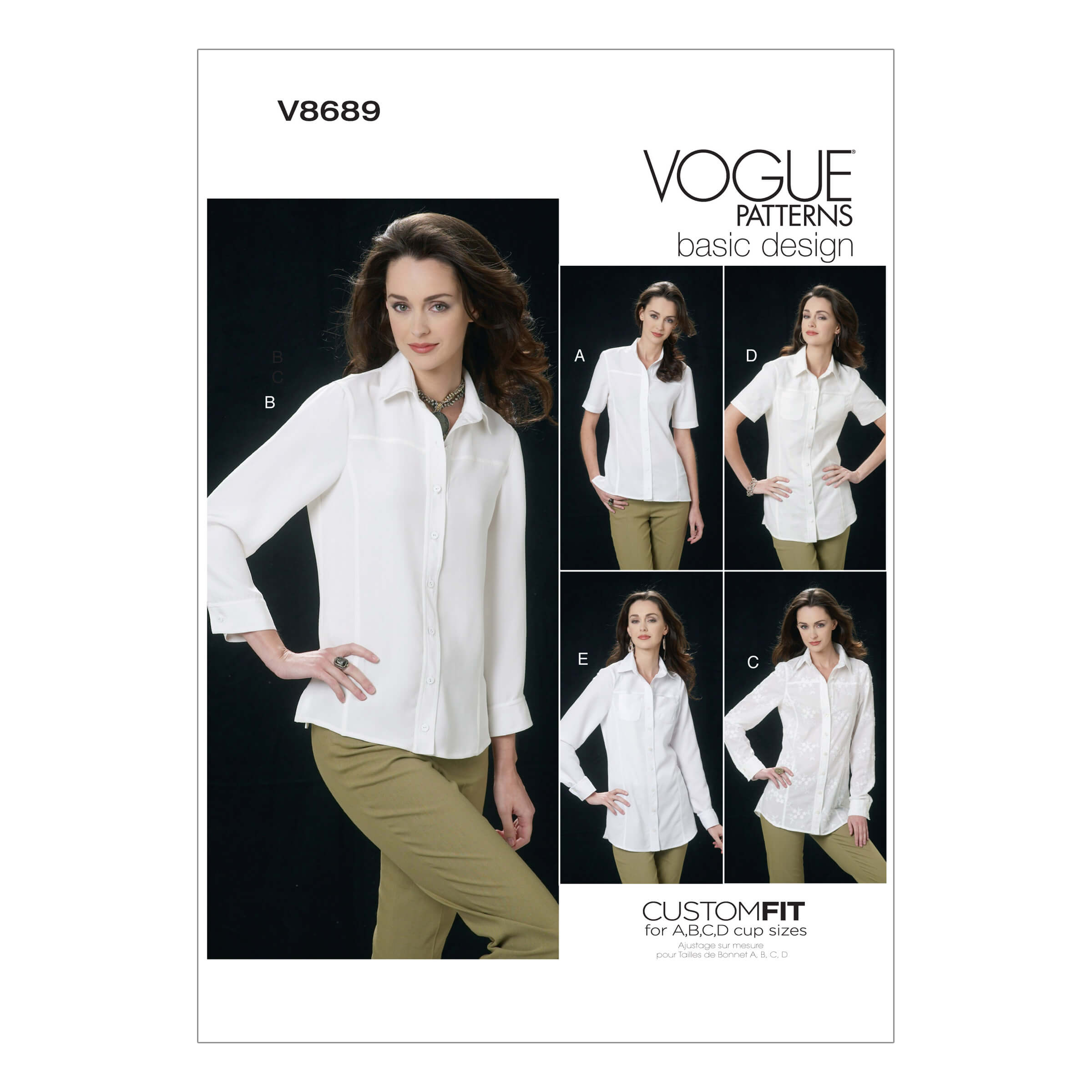 Vogue Patterns V8689 Misses' Shirt - Sewdirect Australia Vogue Patterns V8689 Misses' Shirt - Sewdirect Australia