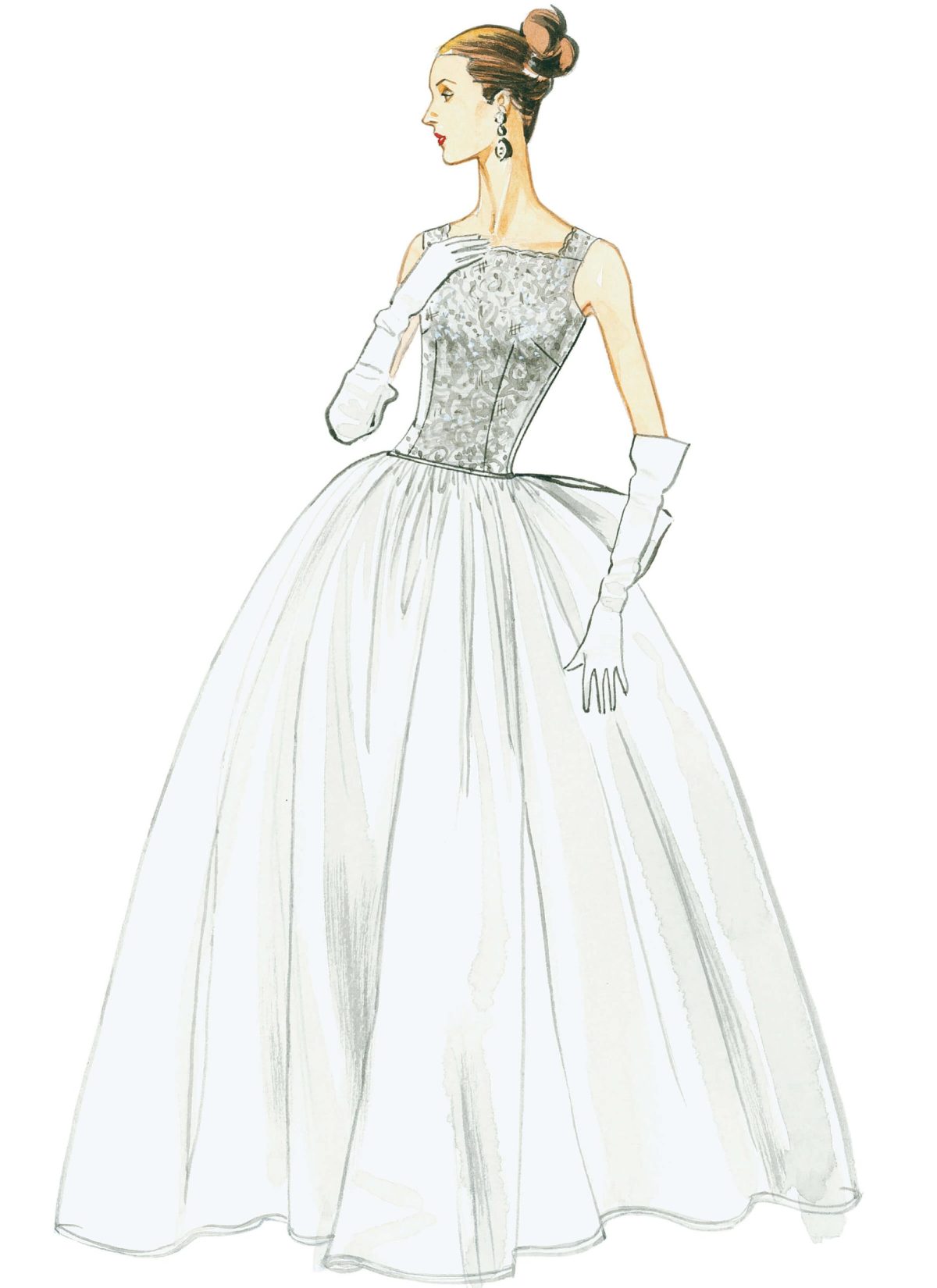 Vogue Patterns V8729 Misses' Dress and Underskirt