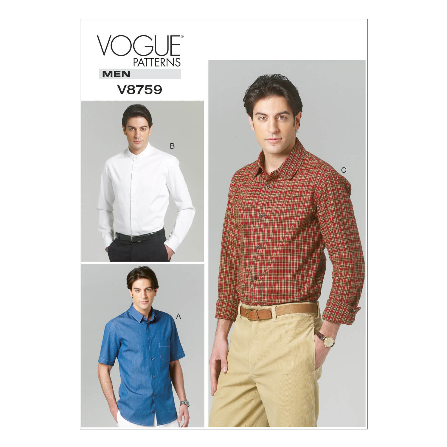 Vogue Patterns V8759 Men's Shirt