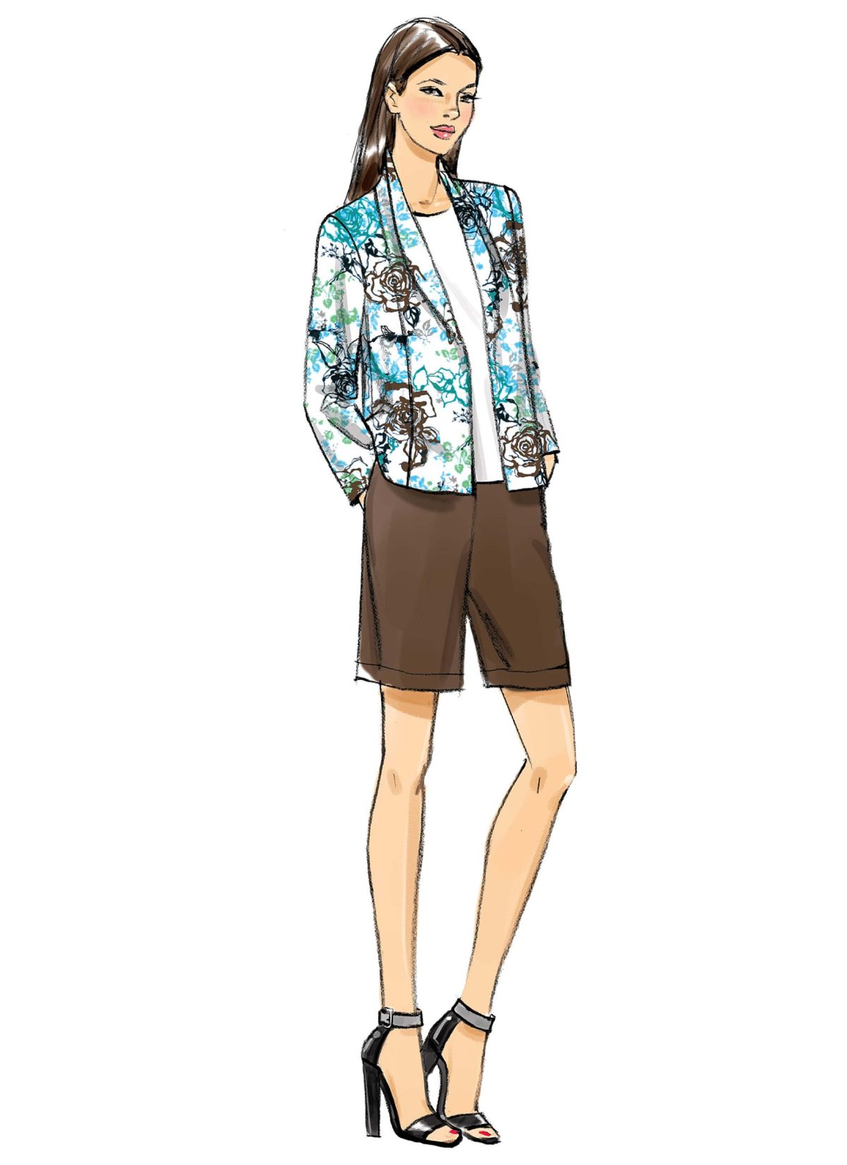 Vogue Patterns V9011 Misses' Jacket, Shorts and Pants