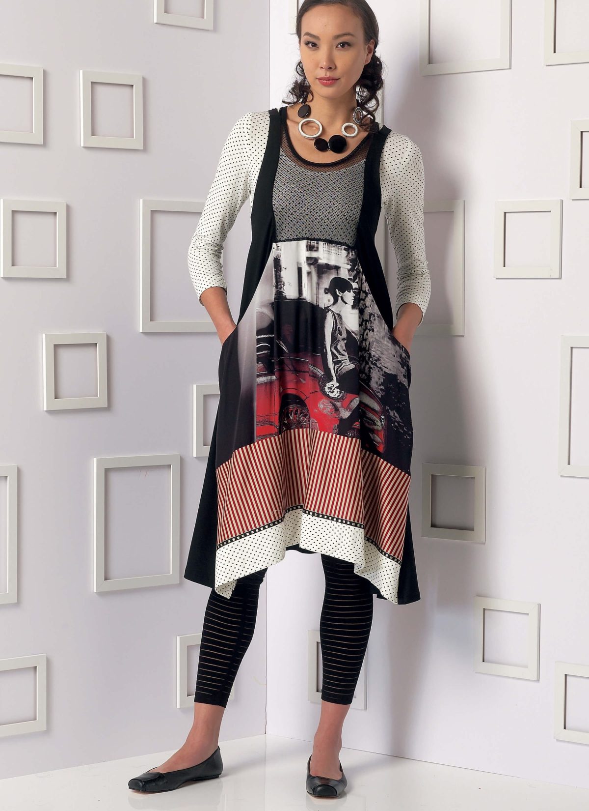 Vogue Patterns V9108 Misses' Top, Dress and Leggings