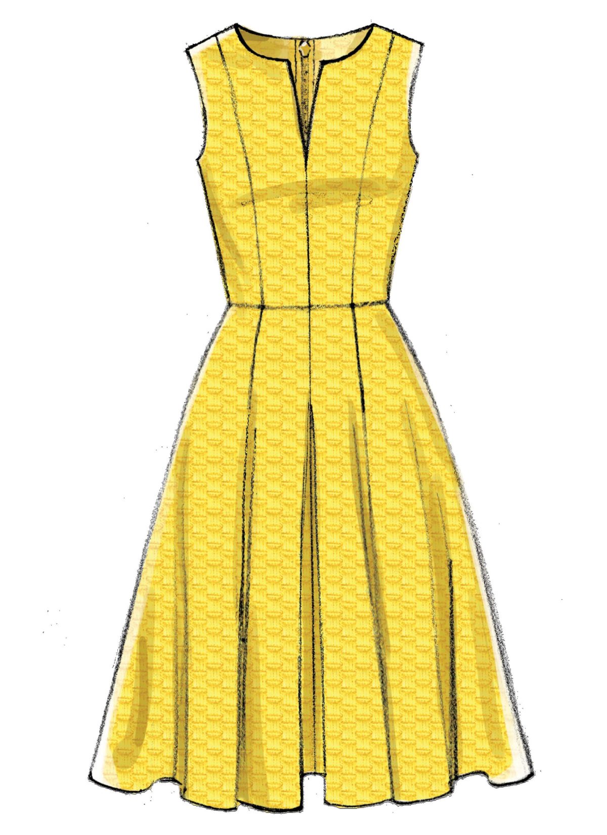 Vogue Patterns V9167 Misses' Notch-Neck Princess-Seam Dresses