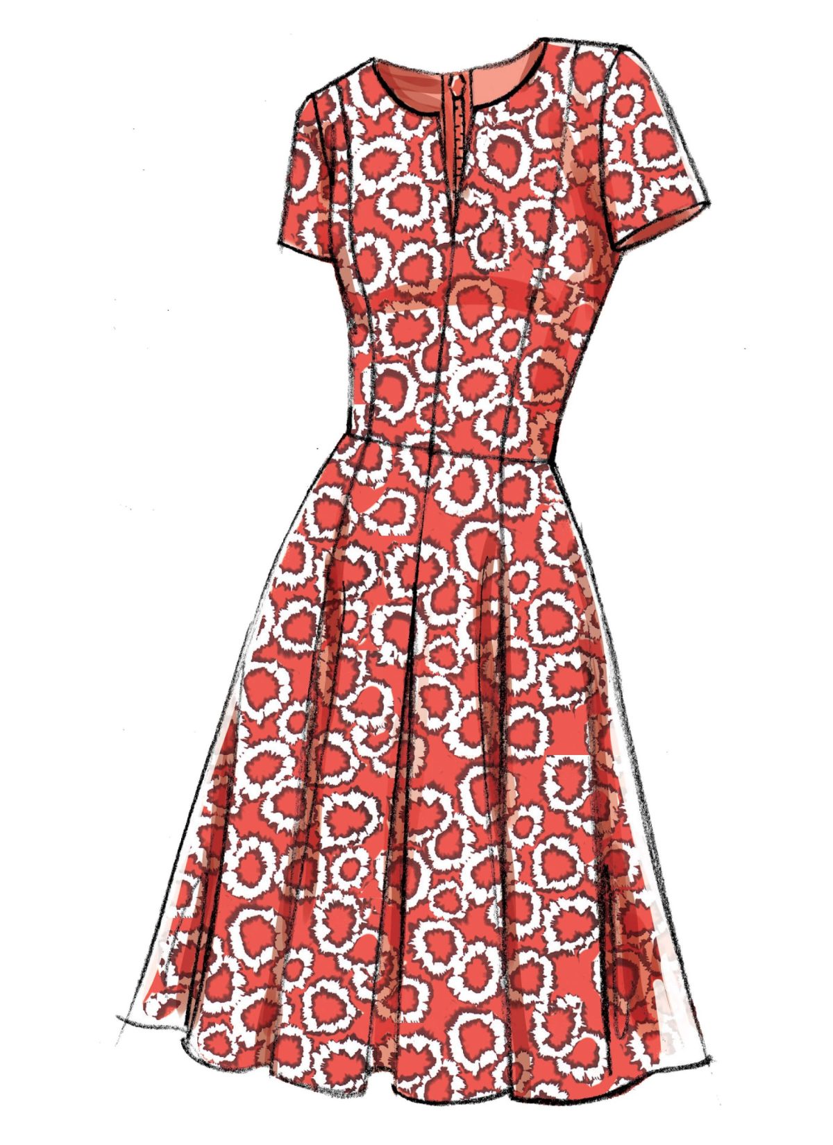 Vogue Patterns V9167 Misses' Notch-Neck Princess-Seam Dresses
