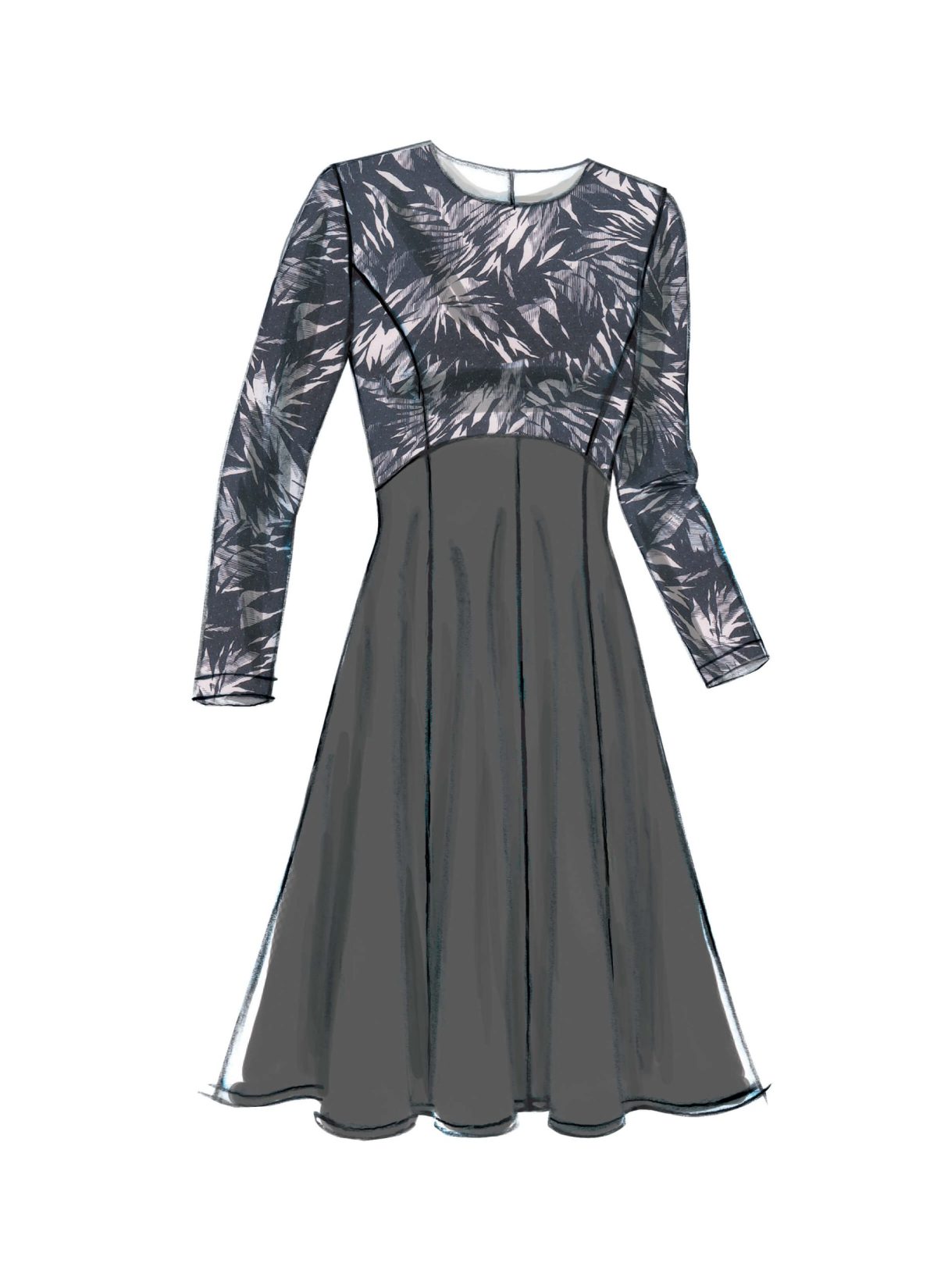 Vogue Patterns V9202 Misses' Dresses with Flared or Straight Skirt Options