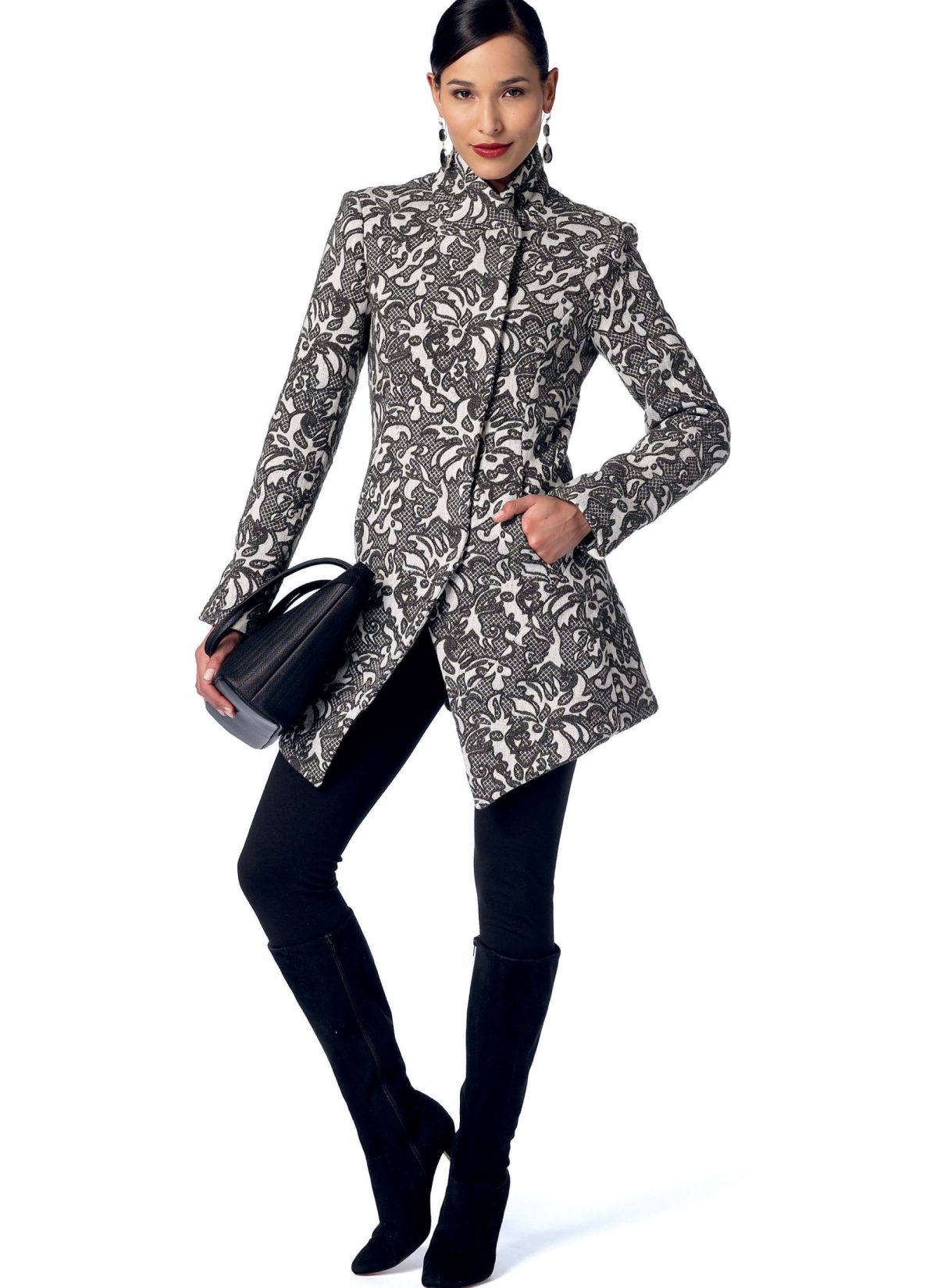 Vogue Patterns V9212 Misses' Seamed and Collared Jackets