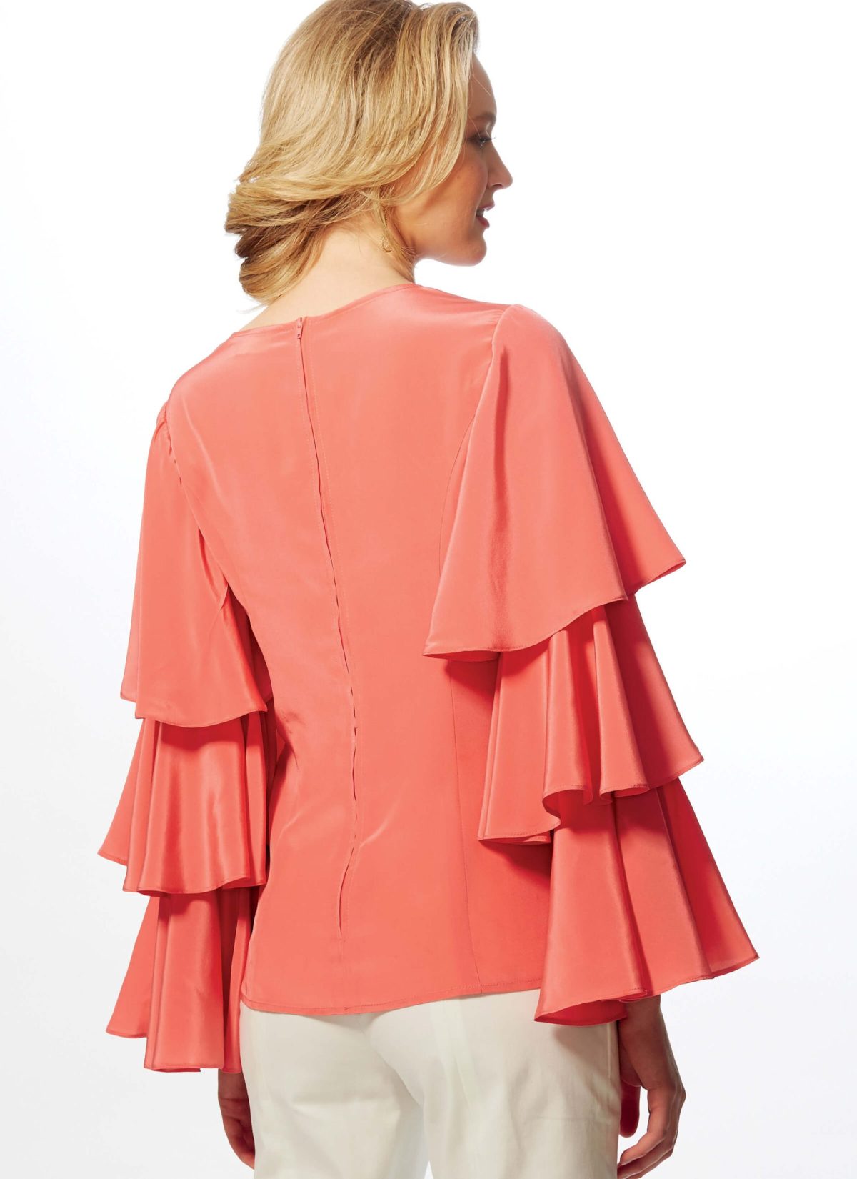 Vogue Patterns V9243 Misses' Princess Seam Tops with Flared Sleeve Variations