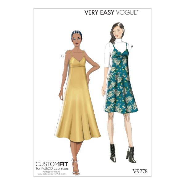 Vogue Patterns V9278 Misses' Slip-Style Dress