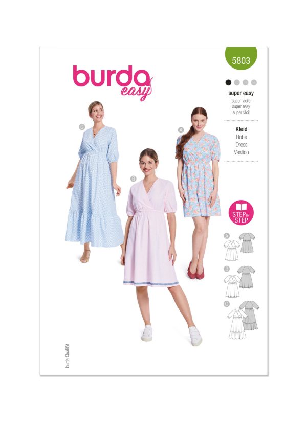 Burda Style Sewing pattern B5803 Dress