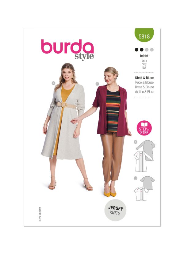 Burda Style Pattern 5818 Misses’ Dress & Top