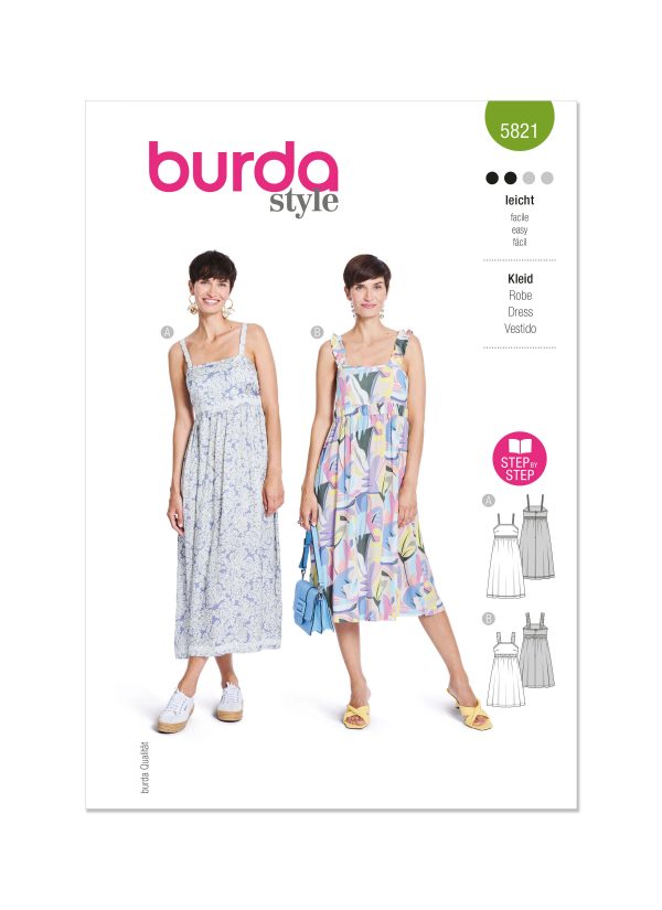 Burda Style Pattern 5821 Misses’ Dress