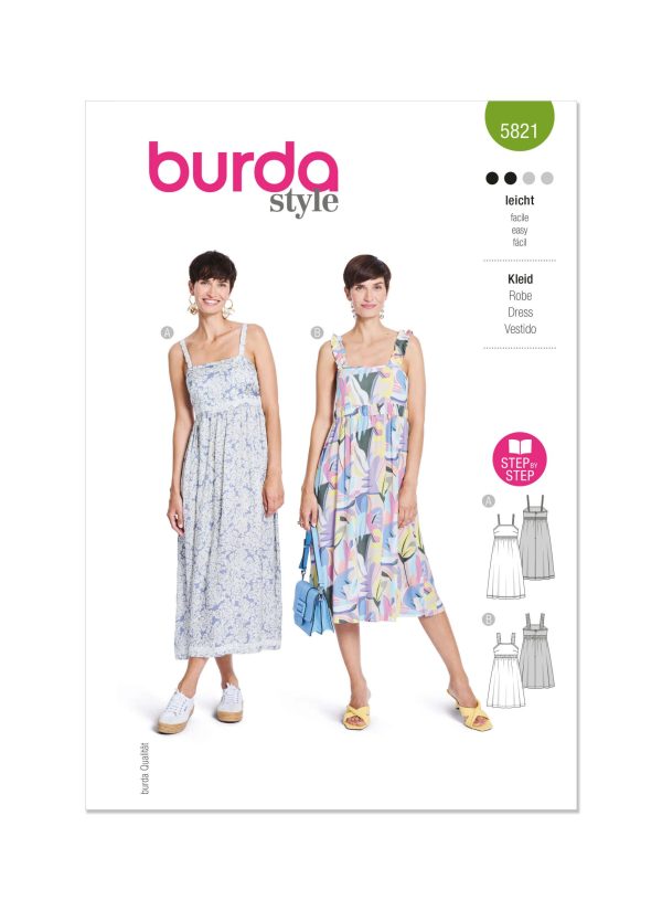 Burda Style Pattern 5821 Misses’ Dress