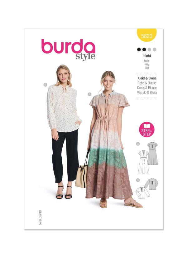 Burda Style Pattern 5823 Misses’ Dress & Blouse